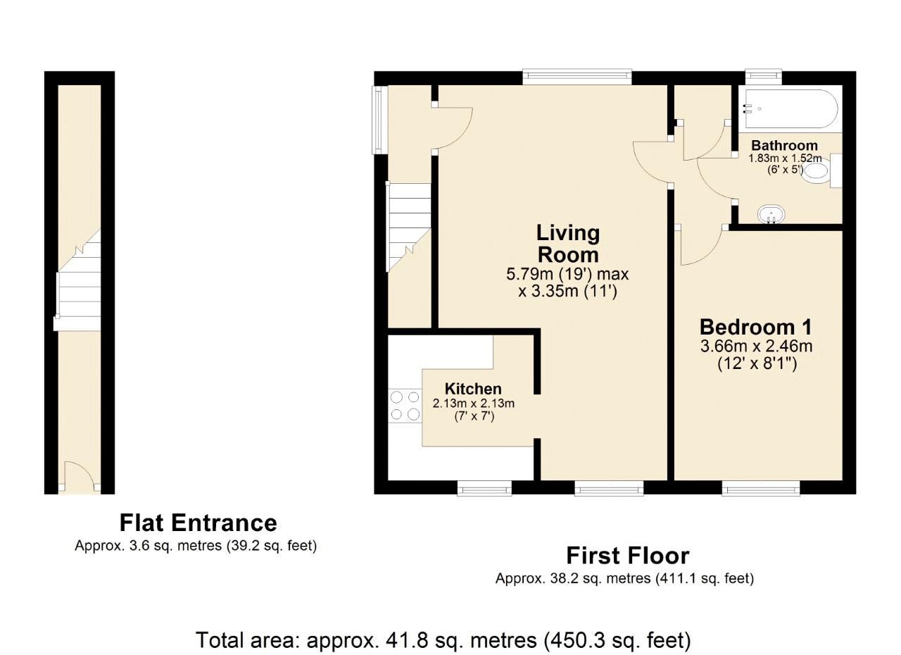 1 bed flat for sale in Abbeydale Way, Accrington BB5 Zoopla