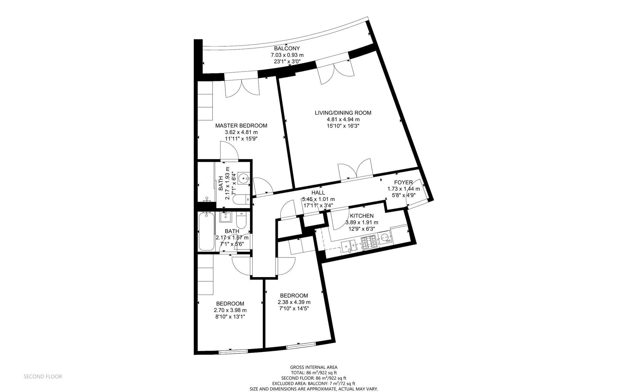3 bed flat to rent in Palgrave Gardens, London NW1 Zoopla