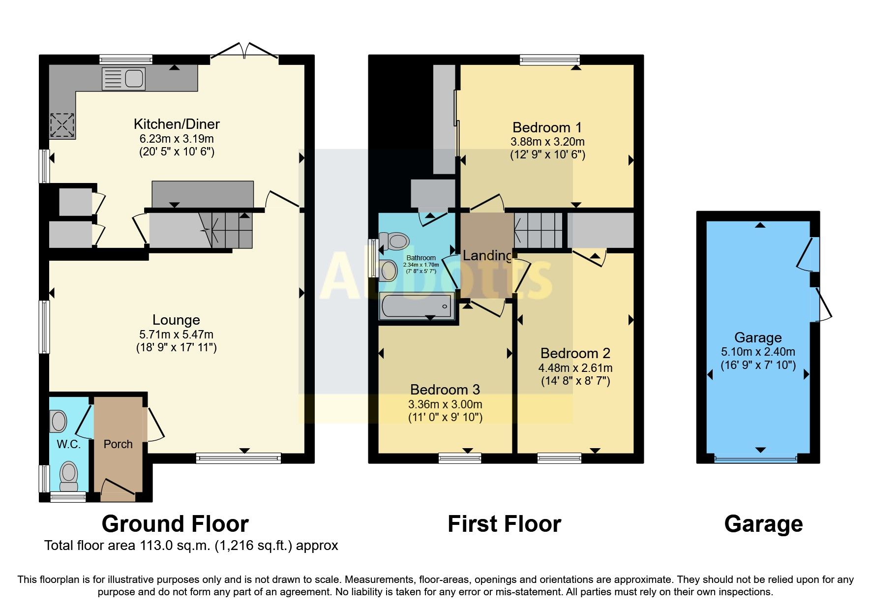 3 bed detached house for sale in Priory Road, Watton, Thetford, Norfolk