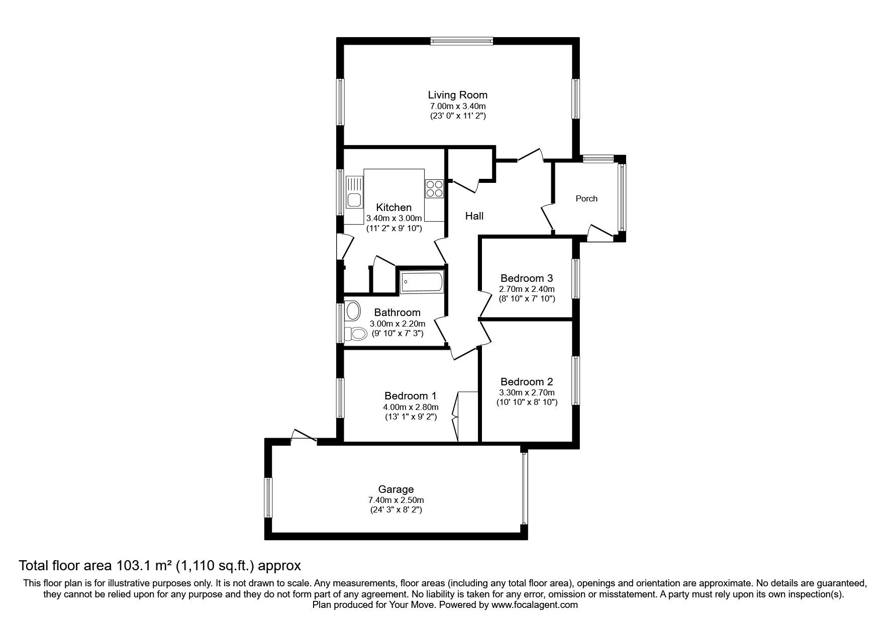 3 bed bungalow for sale in Martin Dale Crescent, Martin Mill, Dover