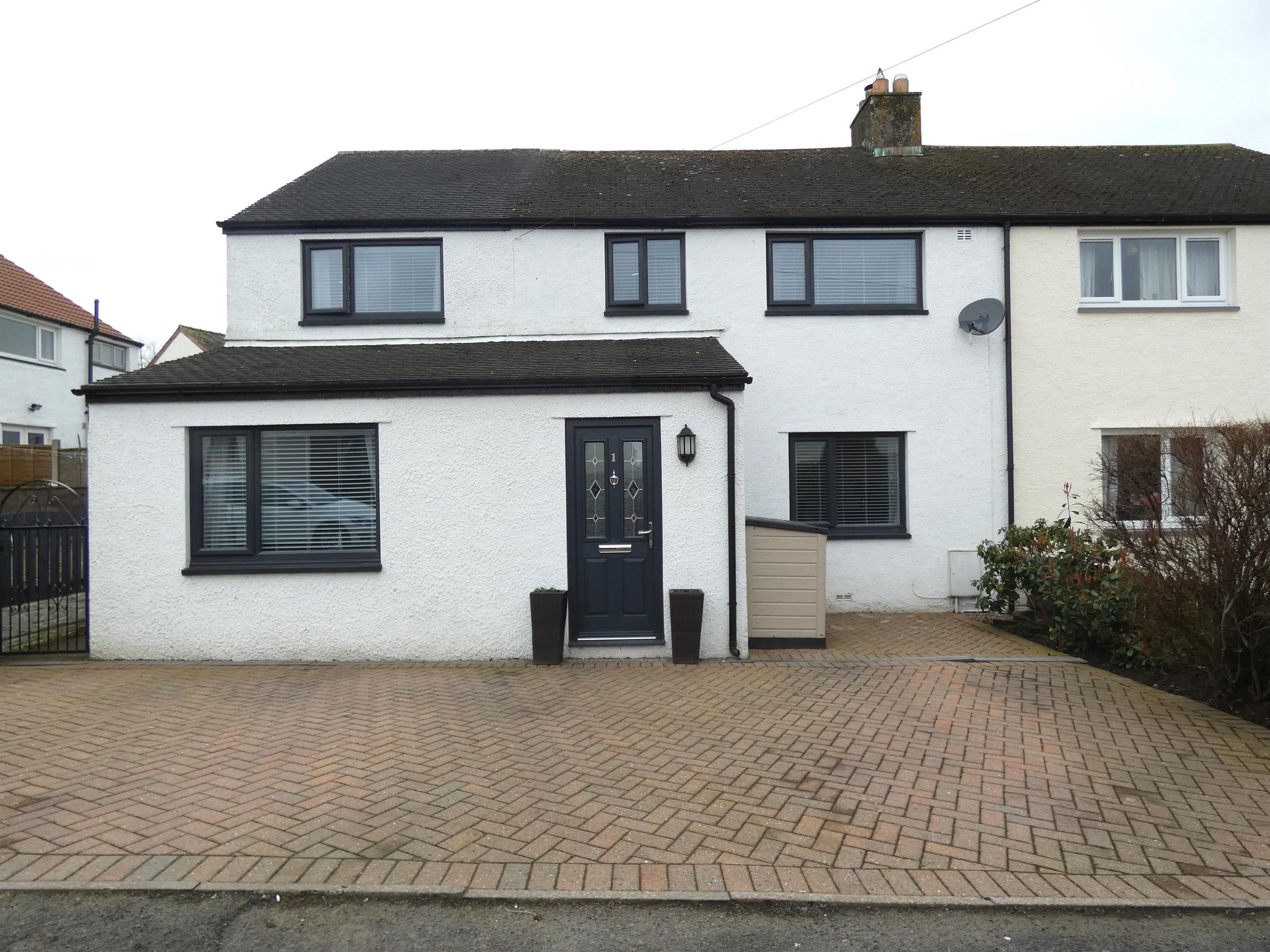 4 bed semidetached house for sale in Shawk Crescent, Thursby, Carlisle