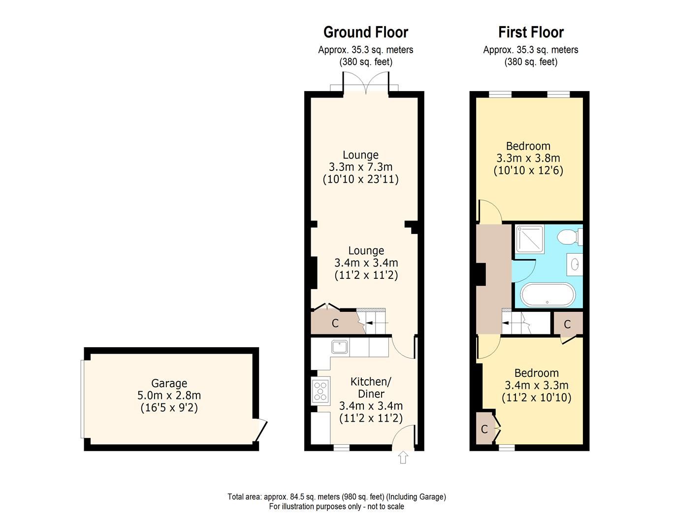 2 bed terraced house for sale in Farnborough Common, Locksbottom, Kent
