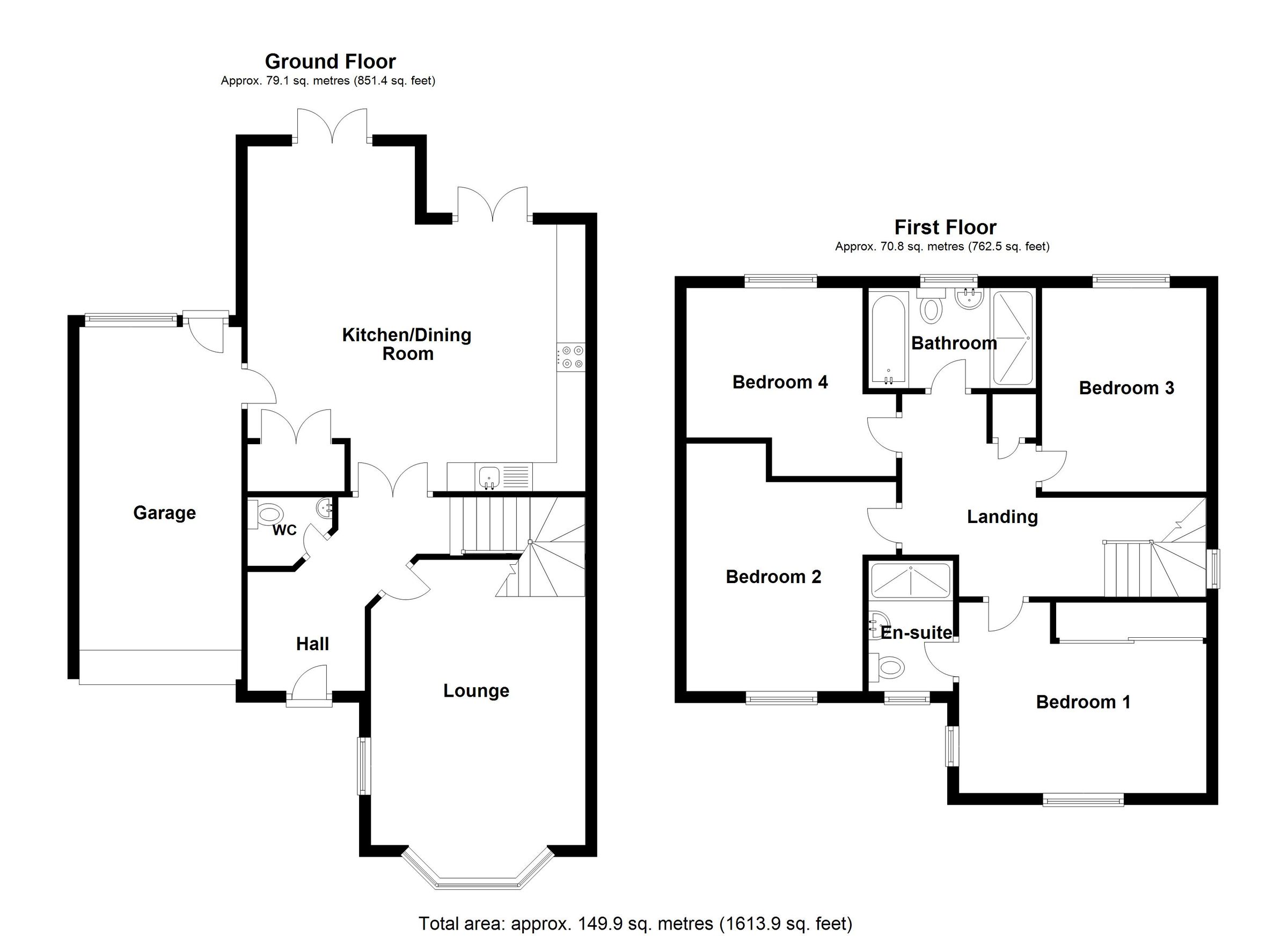 4 bed detached house for sale in Glengarry Way, Greylees, Sleaford