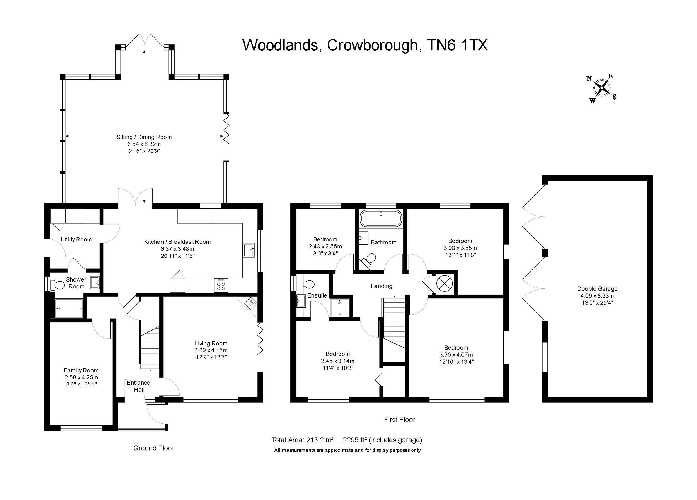 4 bed detached house for sale in Warren Road, Crowborough, East Sussex