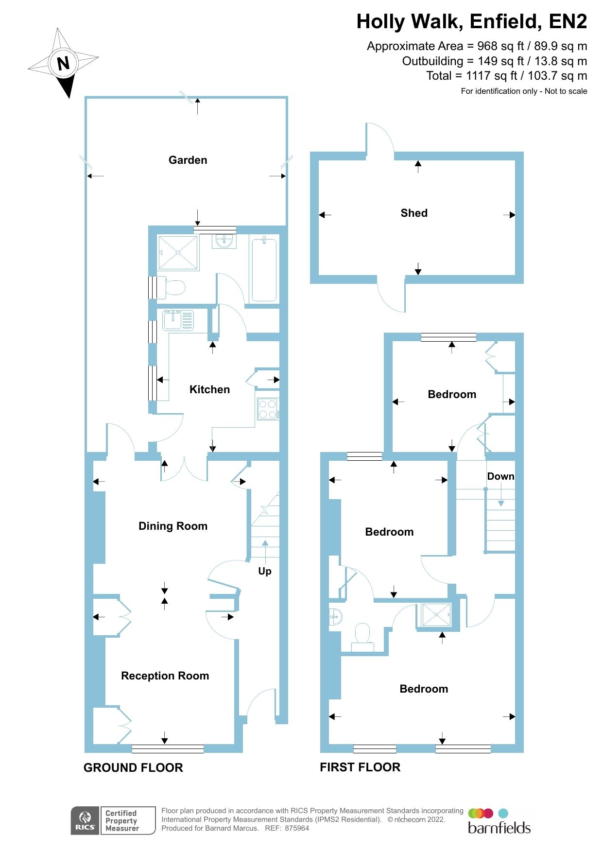 3 bed terraced house for sale in Holly Walk, Enfield EN2 Zoopla