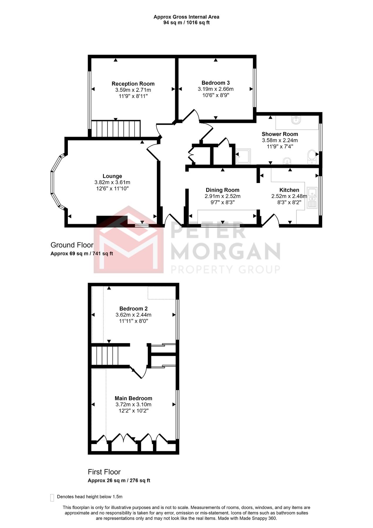 3 bed semidetached bungalow for sale in Garth Avenue, Maesteg