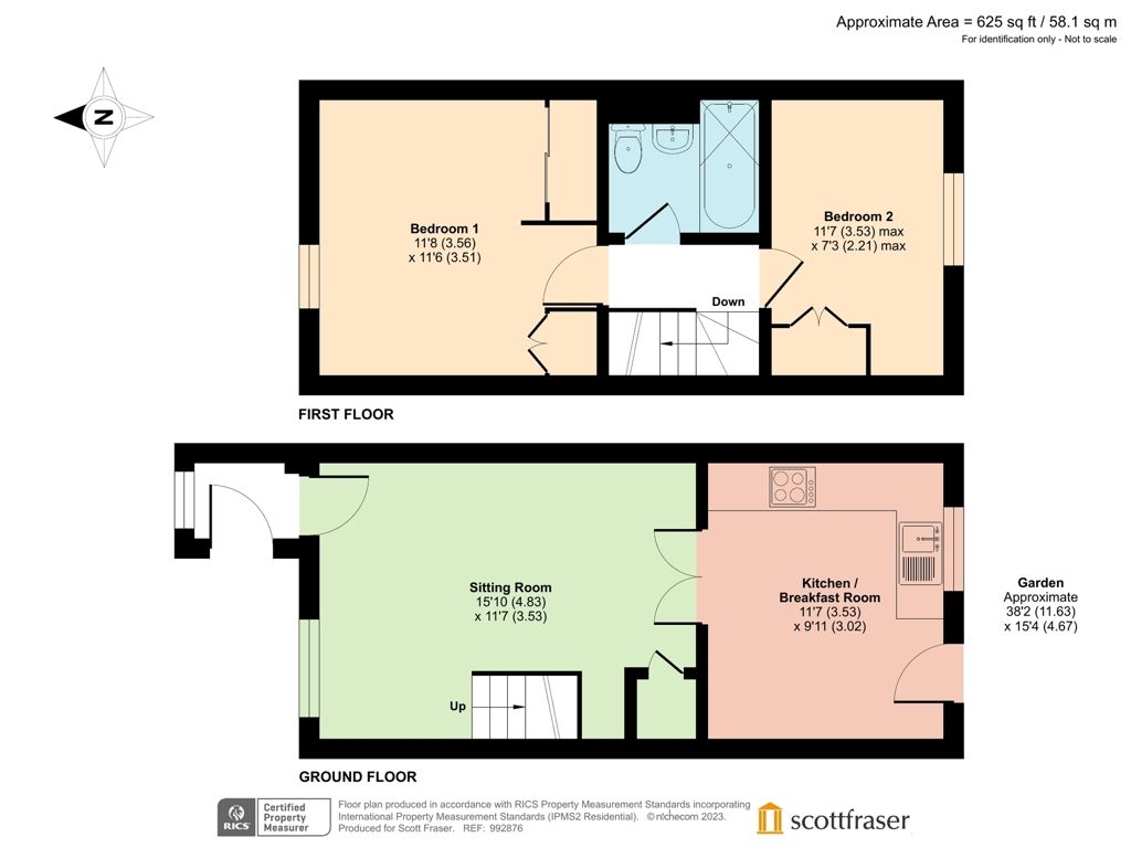 2 bed terraced house for sale in Green Ridges, Headington, Oxford OX3