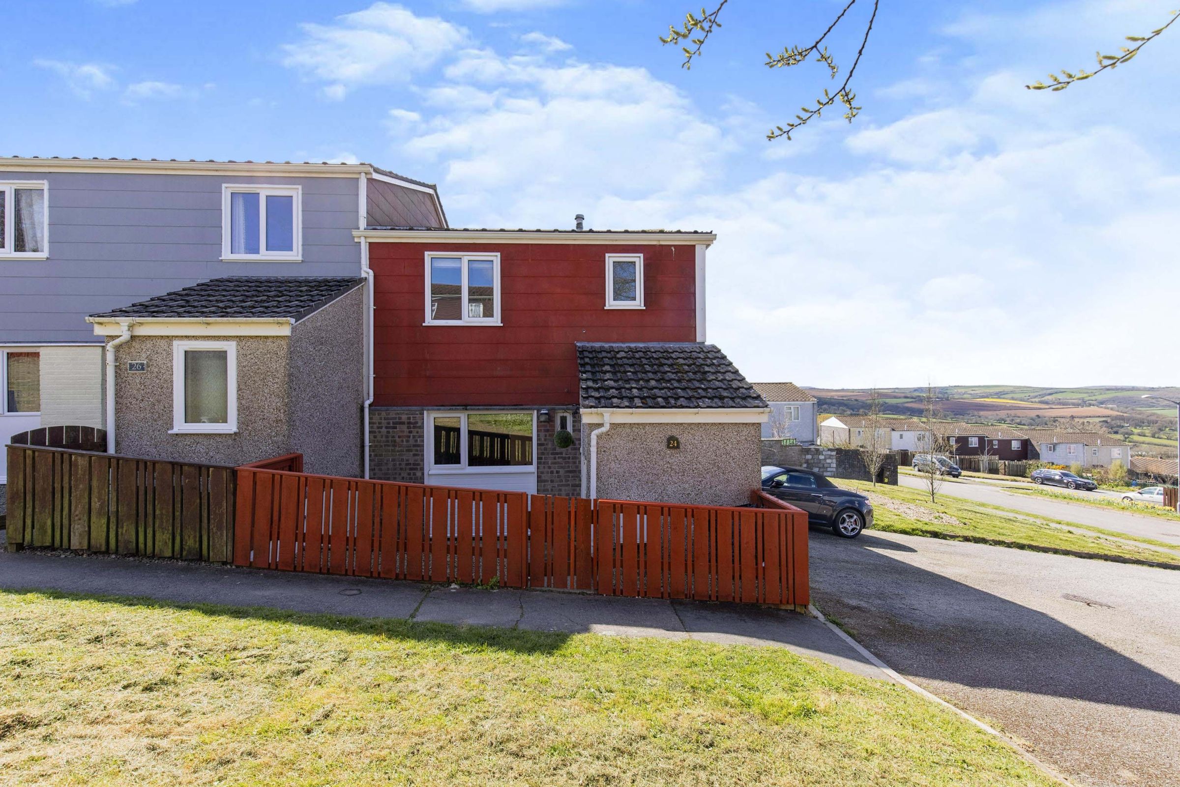 3 bed semidetached house for sale in Treningle View, Bodmin, Cornwall