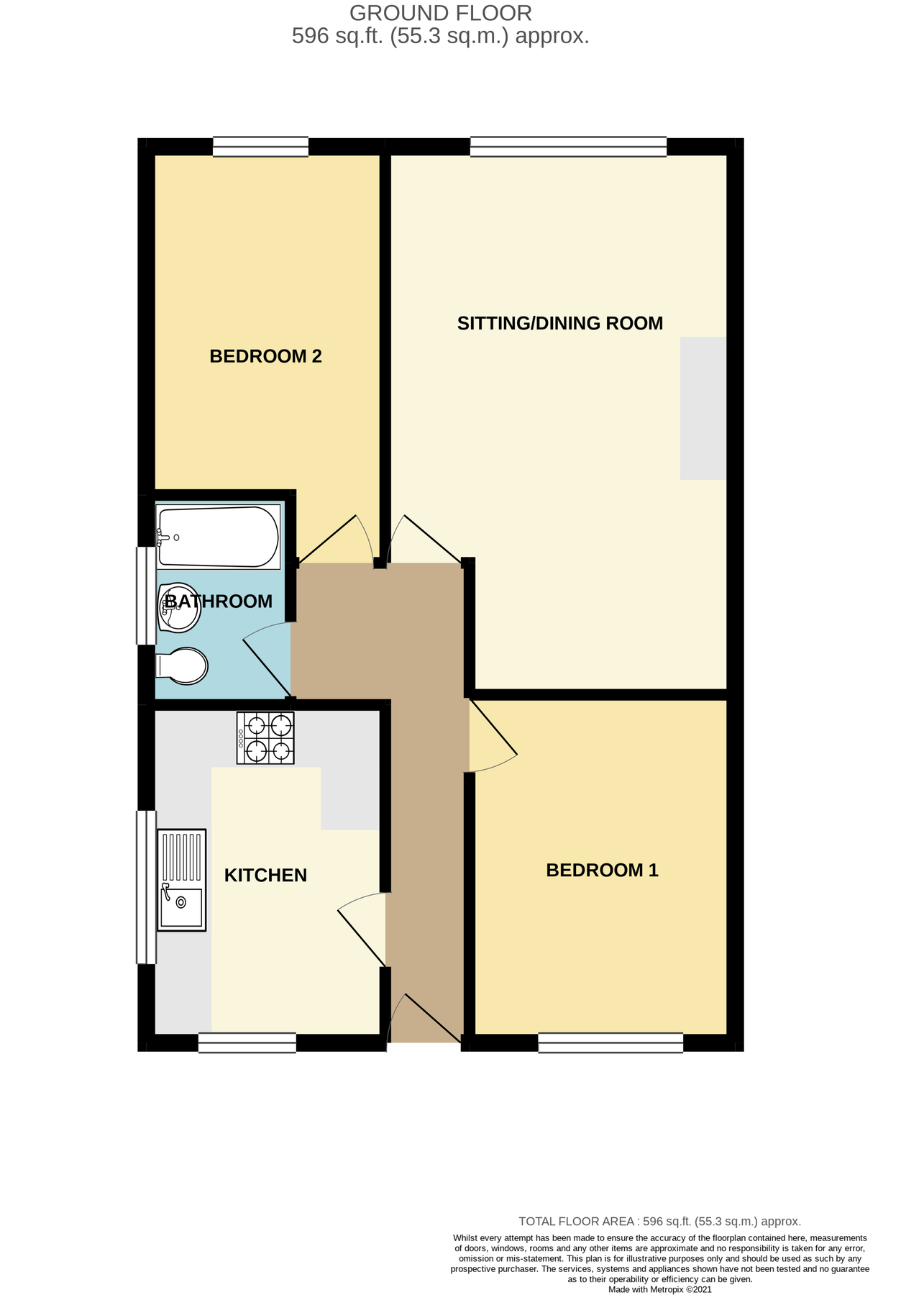 2 bed flat to rent in Hawkswood Road, Hailsham BN27 Zoopla