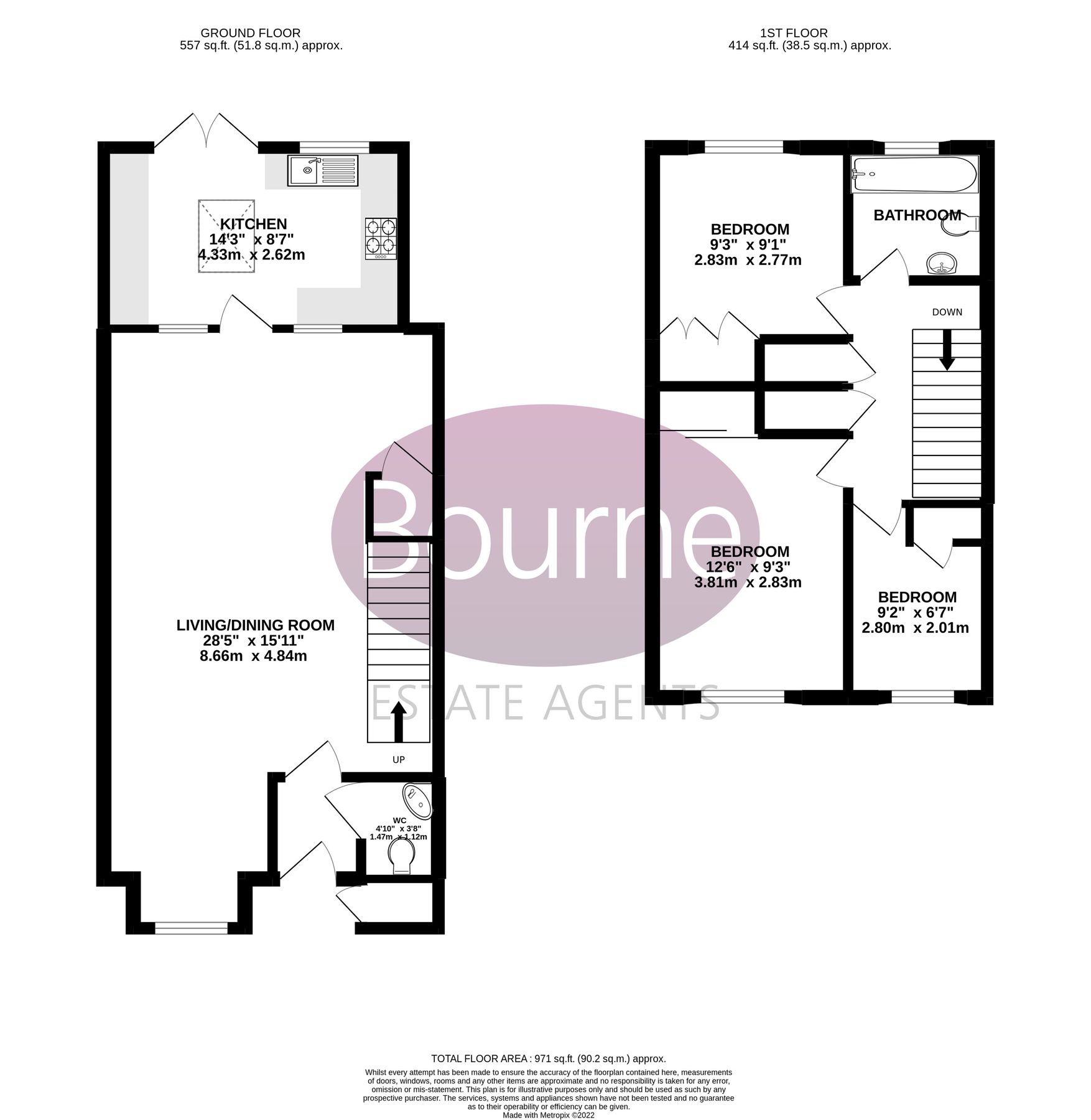 3 bed semidetached house to rent in Wendron Close, Goldsworth Park