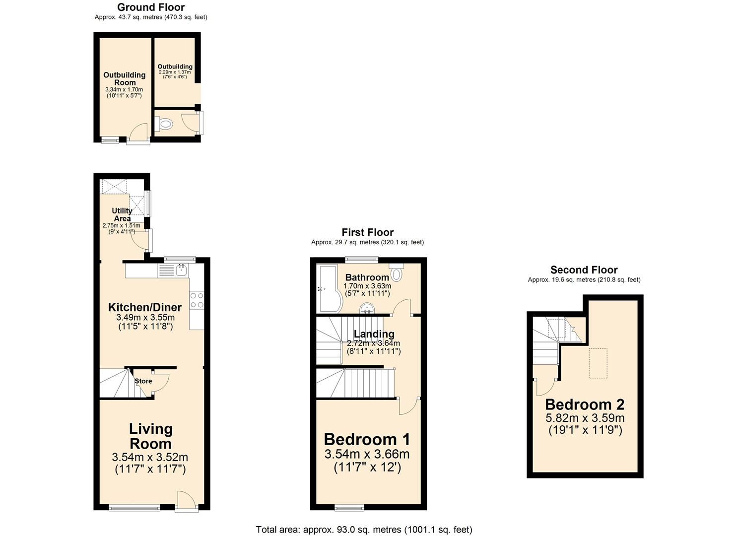 2 bed terraced house for sale in Dolly Walls, Matlock Green, Matlock