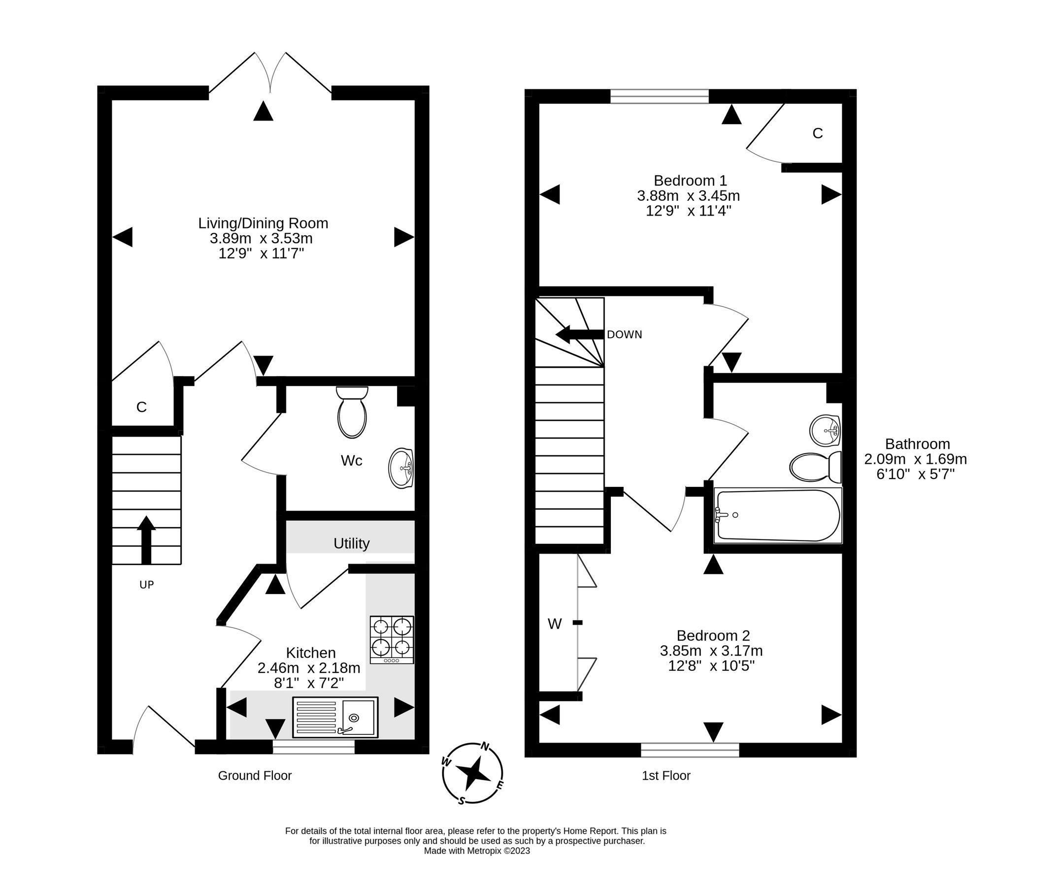 2 bed terraced house for sale in 110 Burnbrae Road, Bonnyrigg EH19 Zoopla