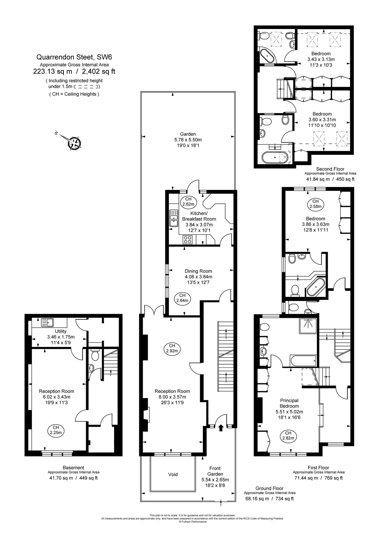 4 bed terraced house for sale in Quarrendon Street, Peterborough Estate