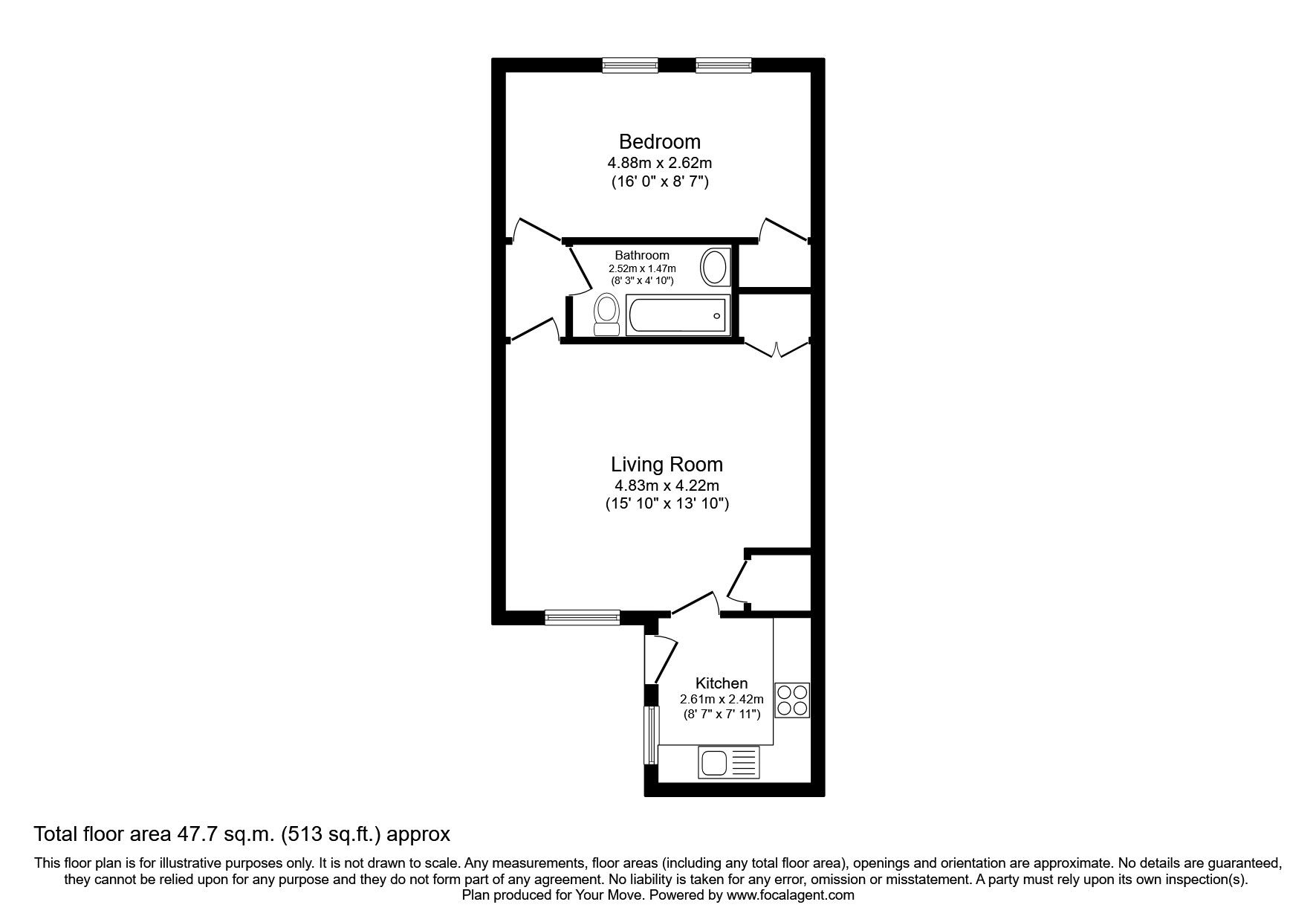 1 bed flat for sale in Comely Place, Falkirk, Stirlingshire FK1 Zoopla