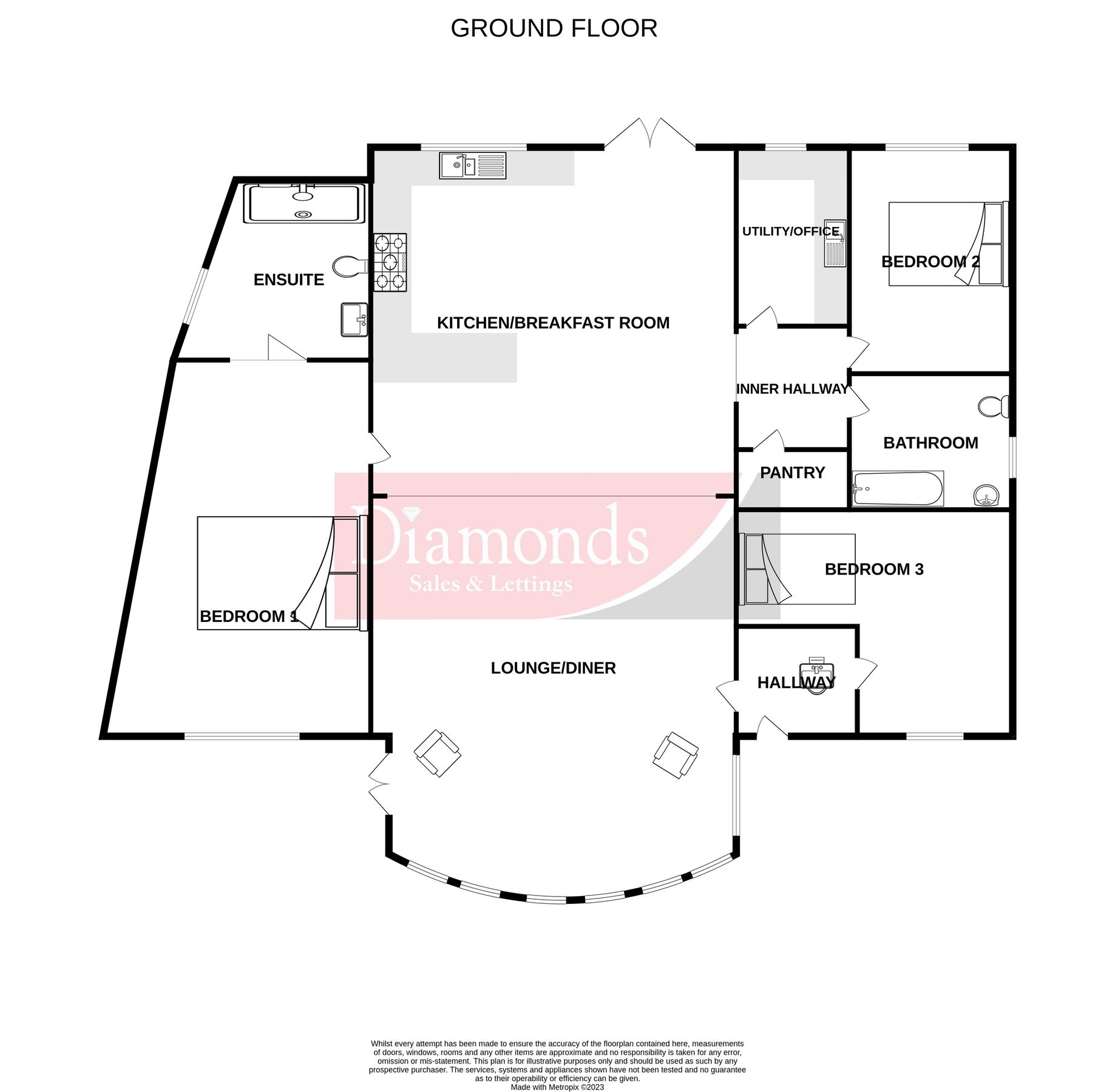 3 bed detached bungalow for sale in Pleasant View, Bedlinog, Treharris