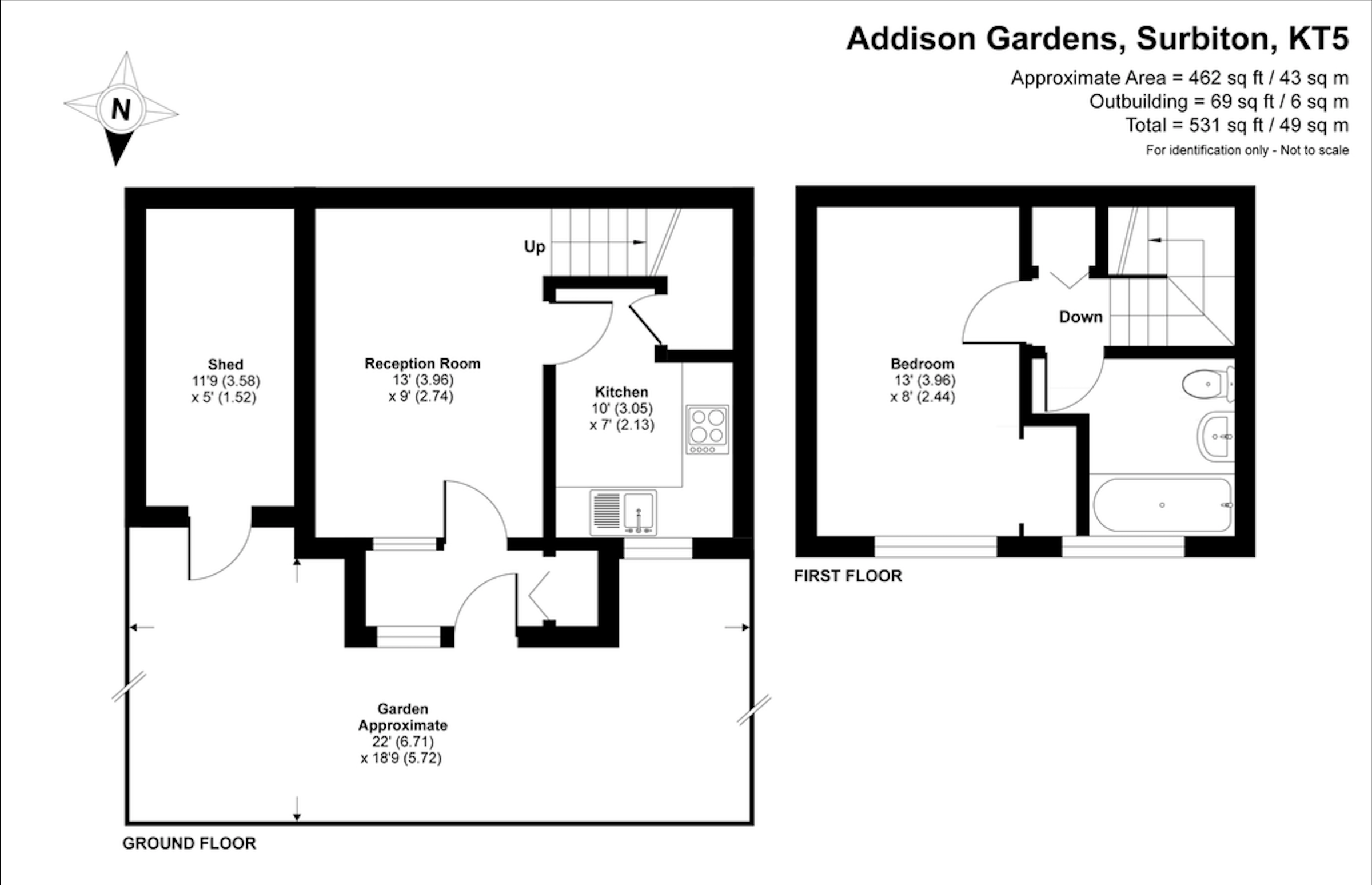 1 bed semidetached house to rent in Addison Gardens, Surbiton KT5 Zoopla