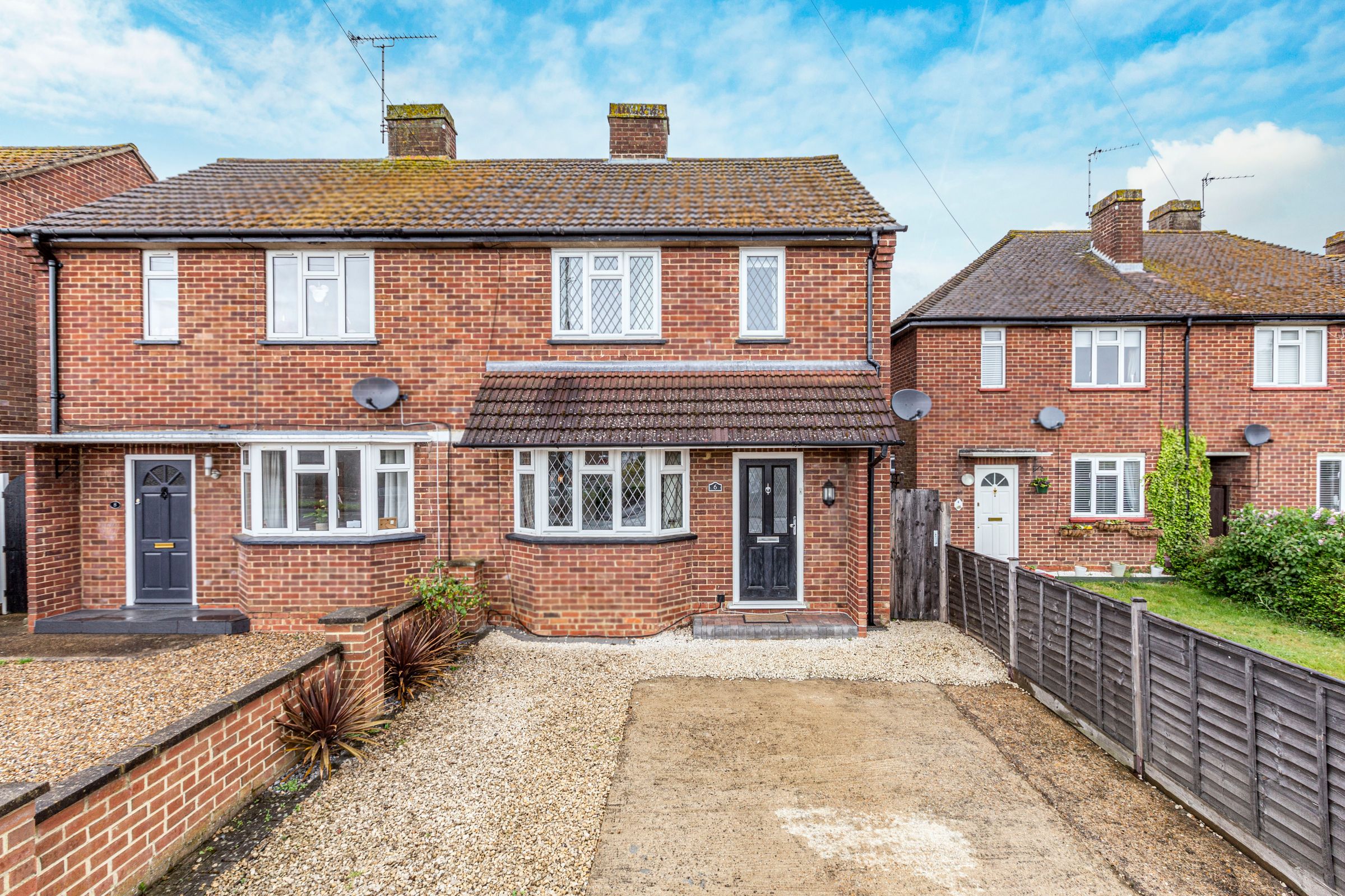 3 bed semidetached house for sale in Queen Marys Drive, New Haw KT15