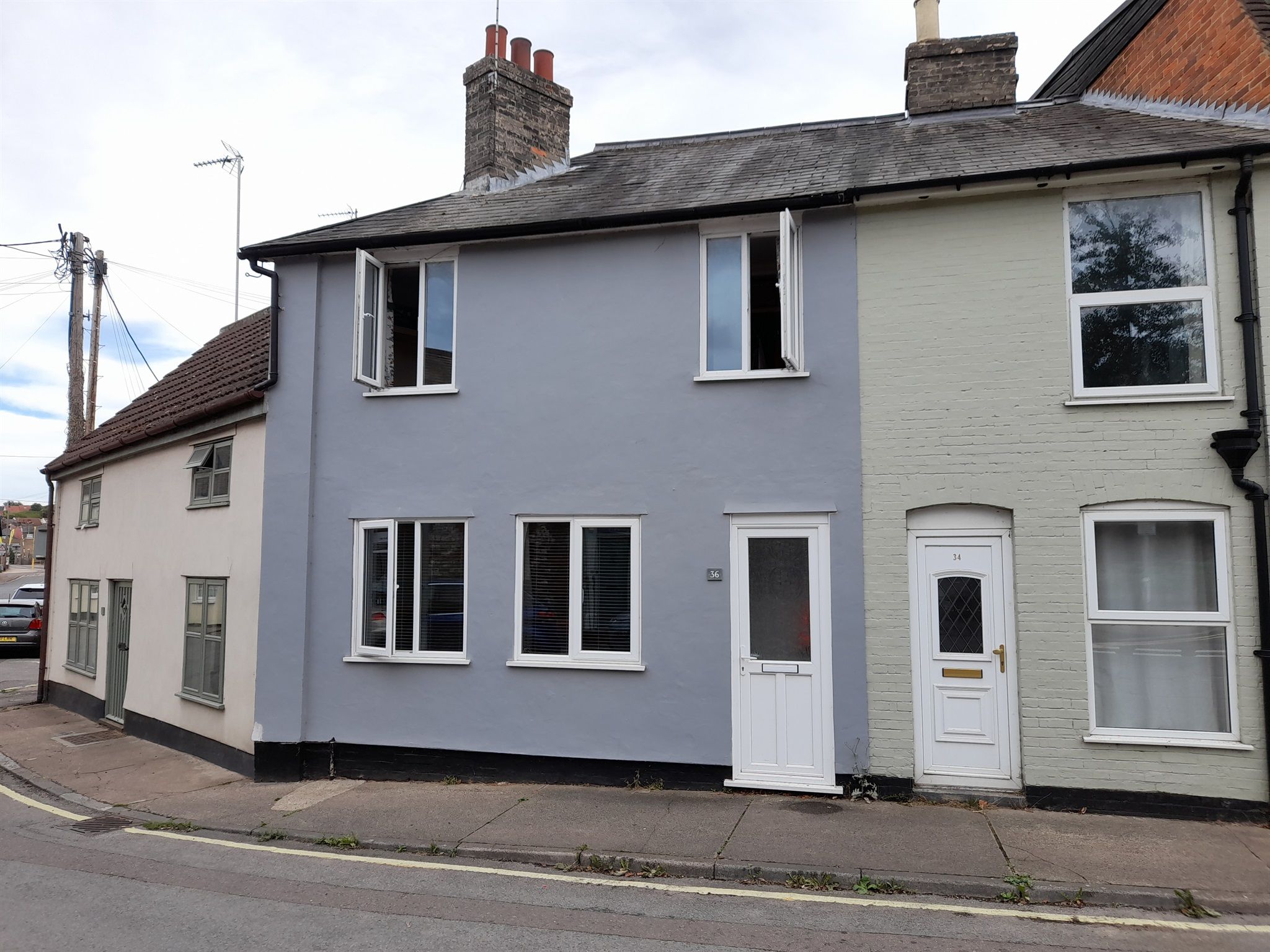 1 bed terraced house for sale in Stowupland Street, Stowmarket IP14