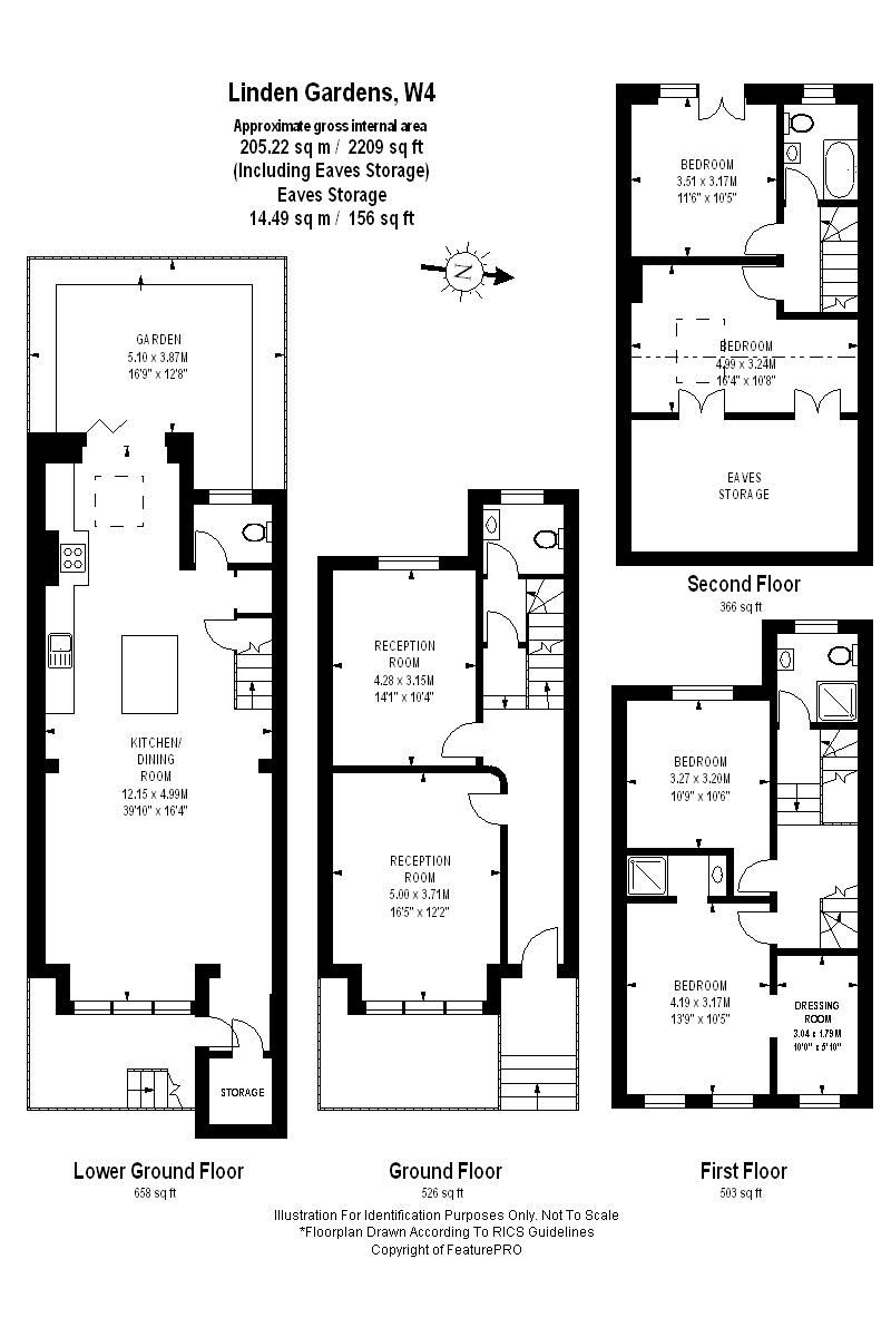 5 bed terraced house for sale in Linden Gardens, Chiswick, London W4