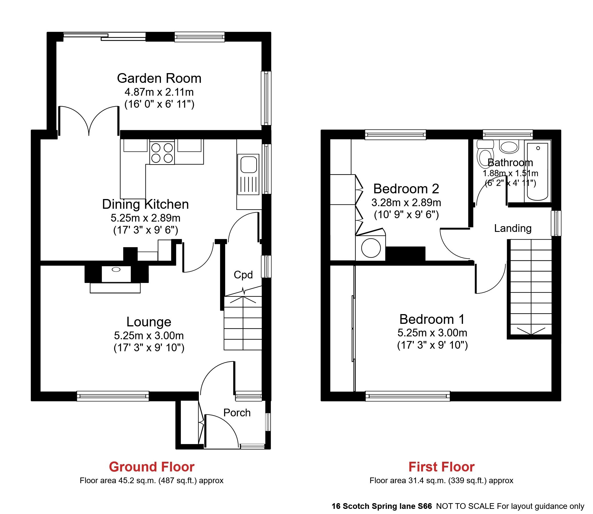 2 bed semidetached house for sale in Scotch Spring Lane, Stainton