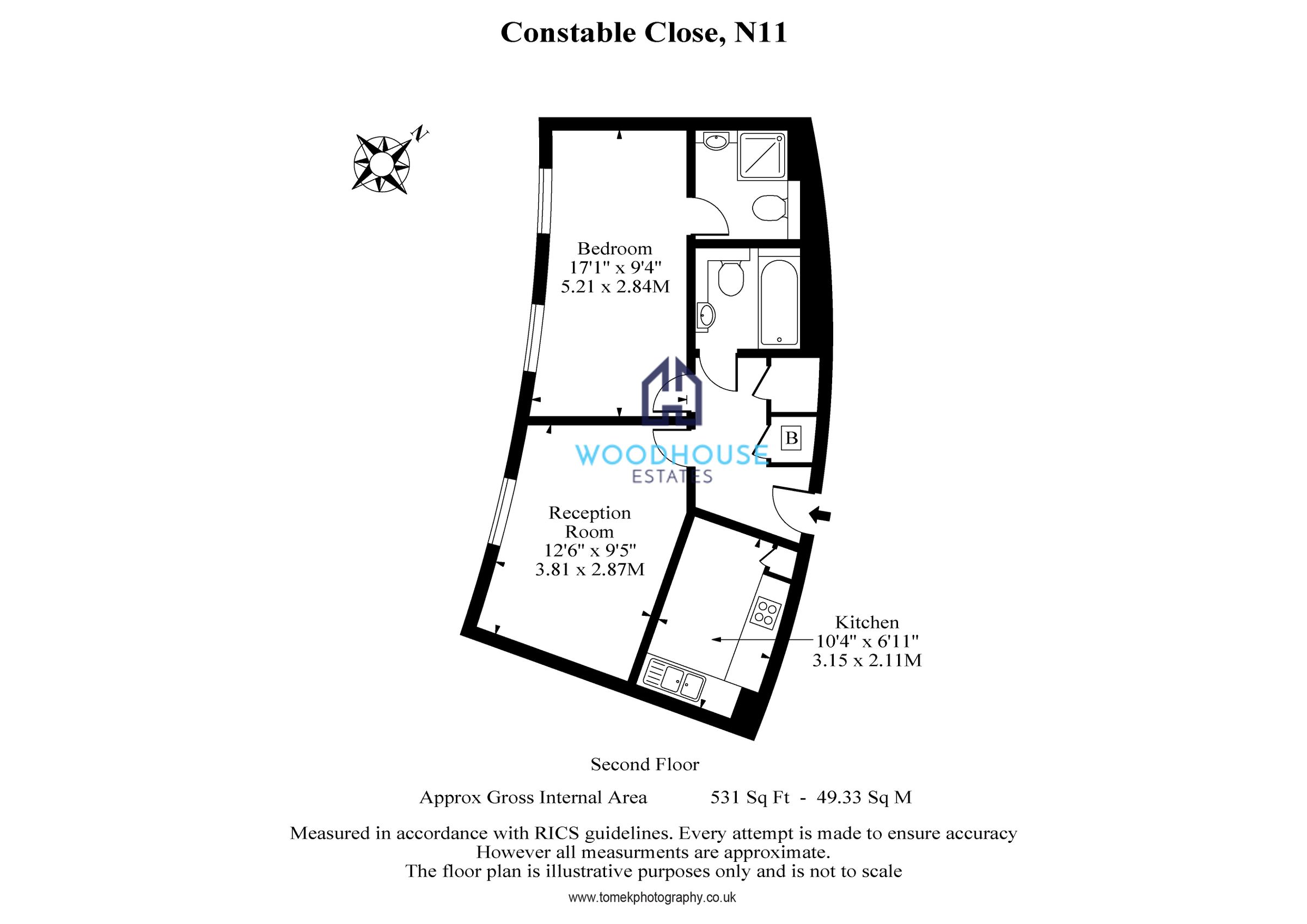 1 bed flat to rent in Constable Close, London N11 Zoopla