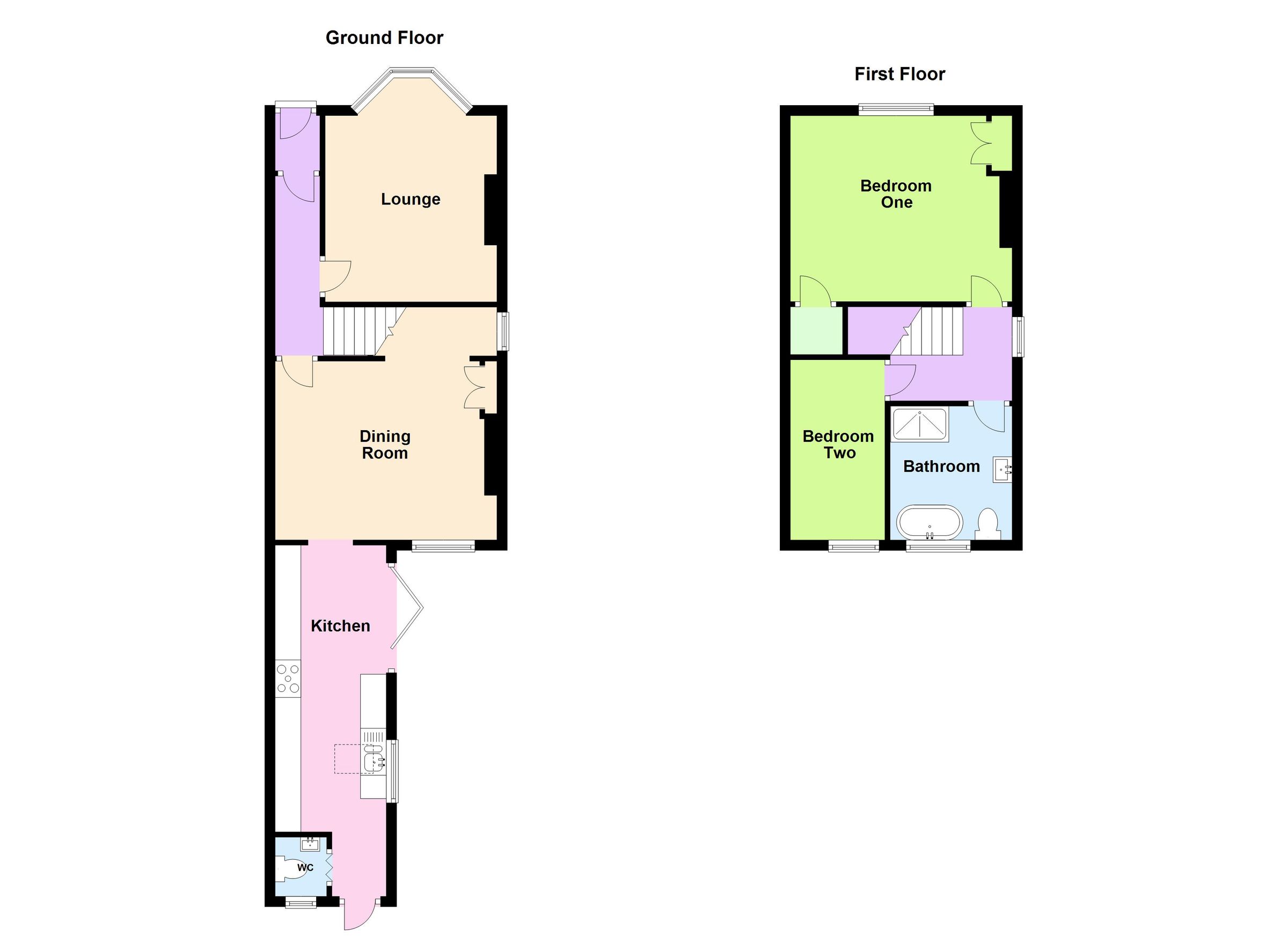 2 bed semidetached house for sale in Green Lanes, Wylde Green, Sutton