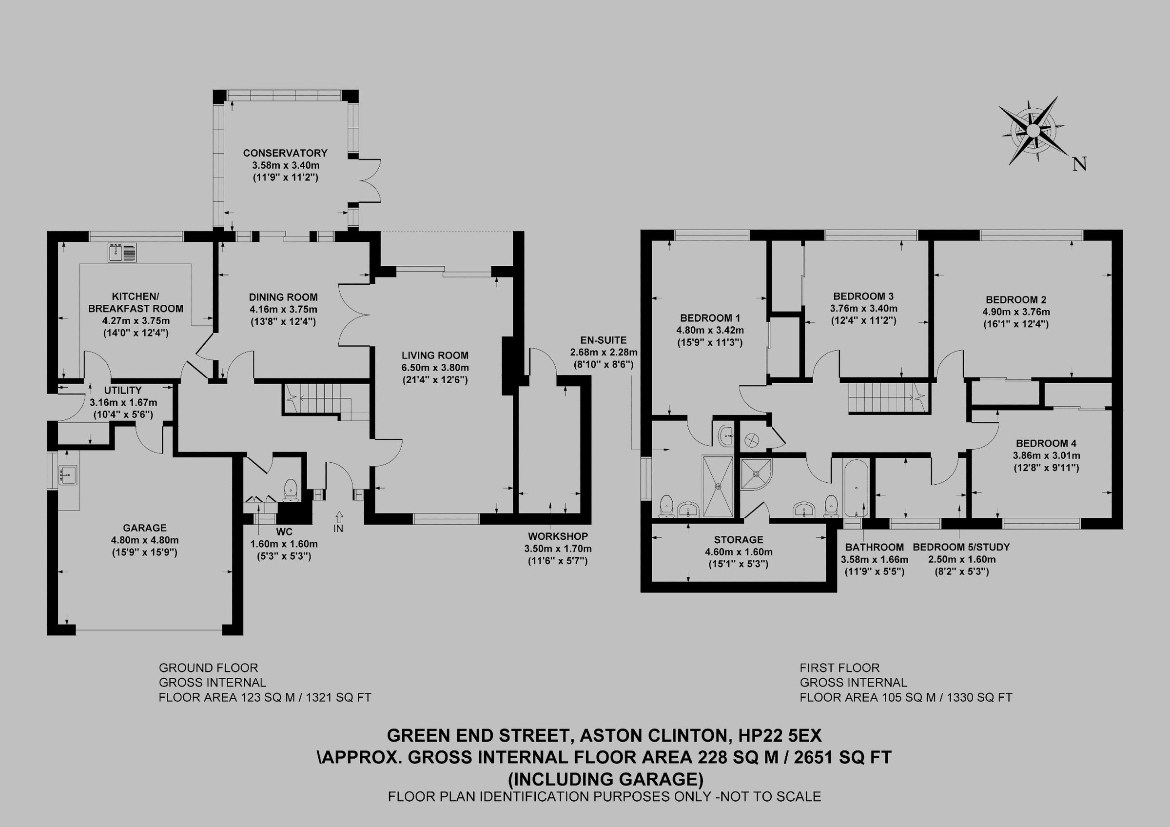 5 bed detached house for sale in Green End Street, Aston Clinton