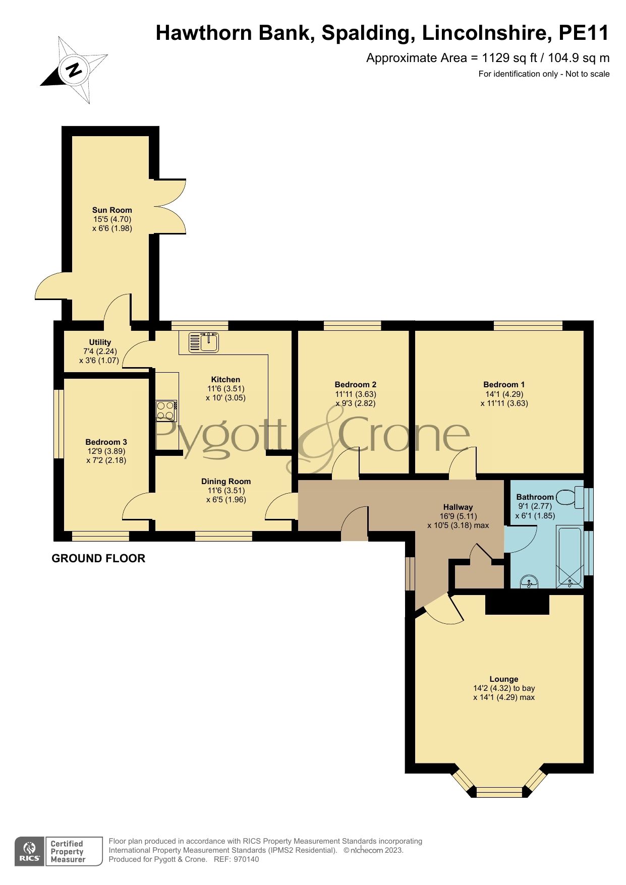 3 bed bungalow for sale in Hawthorn Bank, Spalding PE11 Zoopla