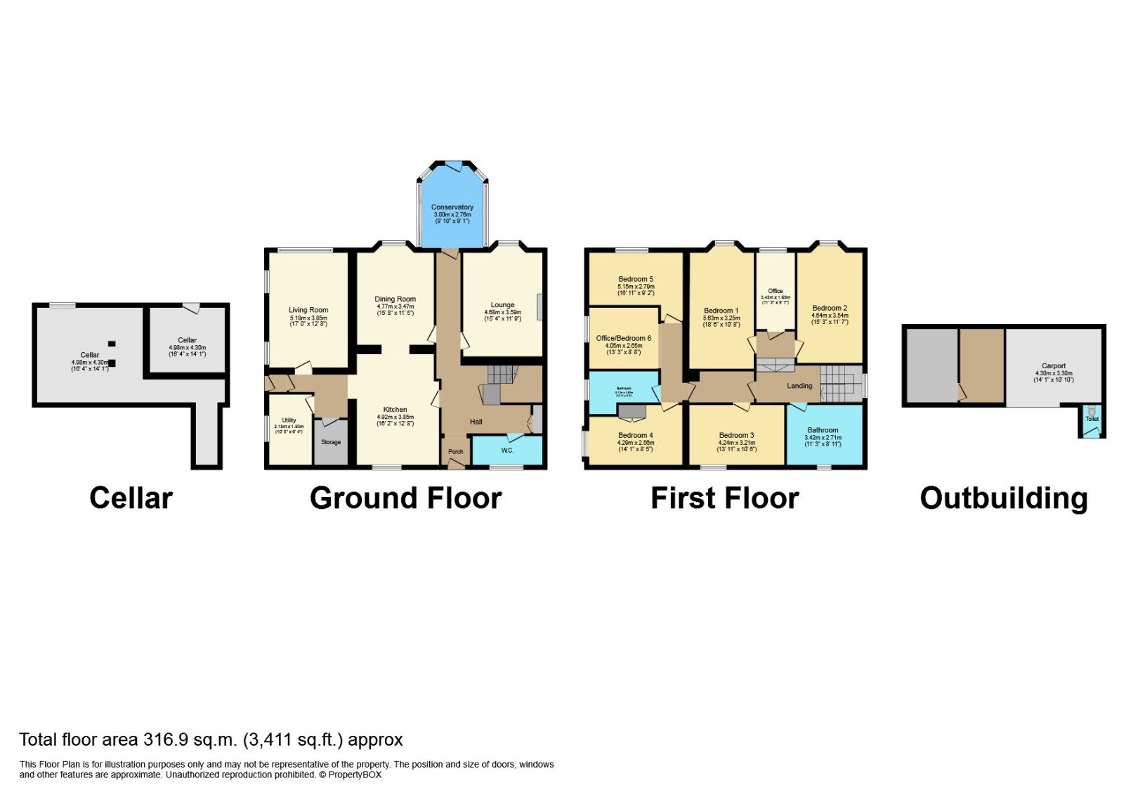 6 bed detached house for sale in Garth House, Saves Lane, AskamIn