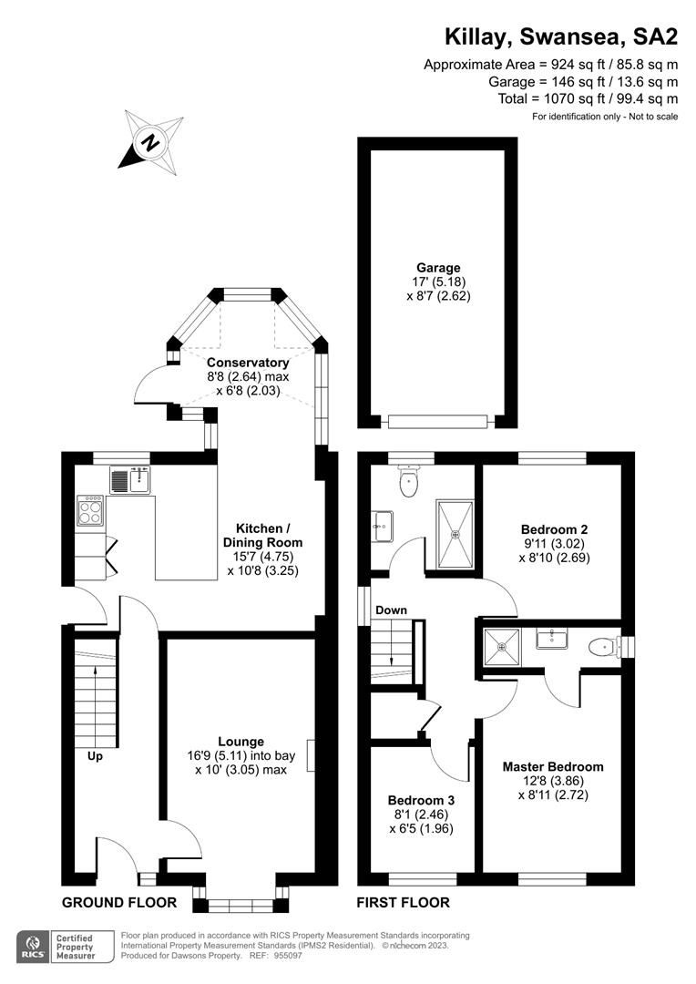 3 bed detached house for sale in Ffordd Dryden, Killay, Swansea SA2