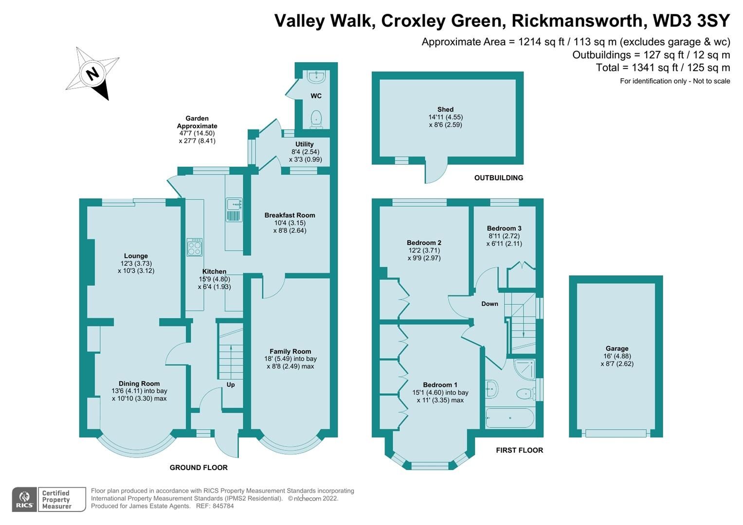 3 bed semidetached house for sale in Valley Walk, Croxley Green