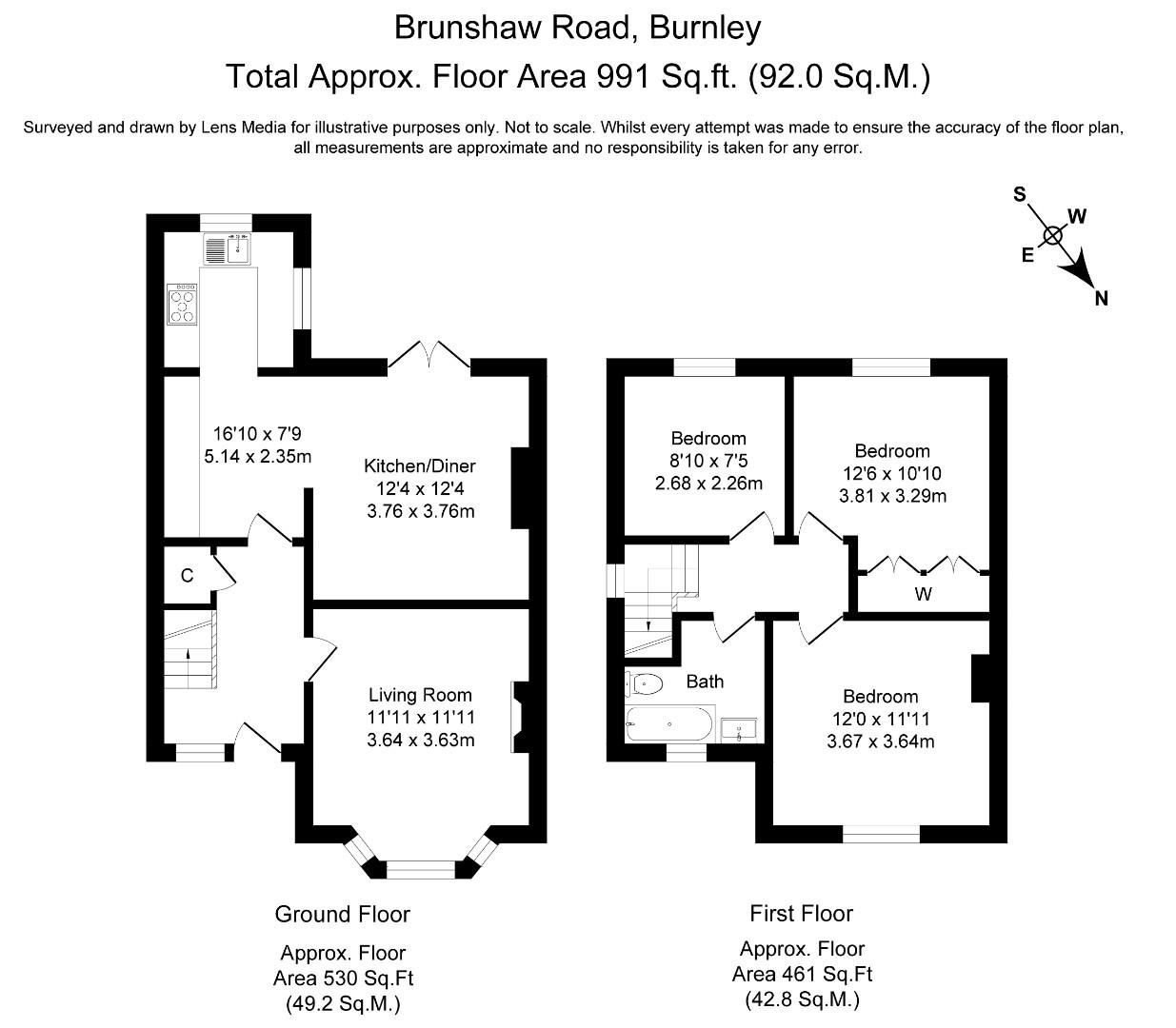 3 bed semidetached house for sale in Brunshaw Road, Burnley BB10 Zoopla
