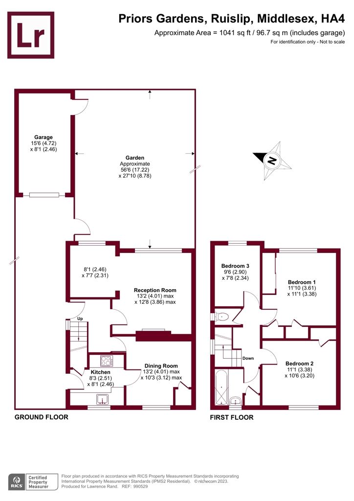 3 bed semidetached house for sale in Priors Gardens, Ruislip