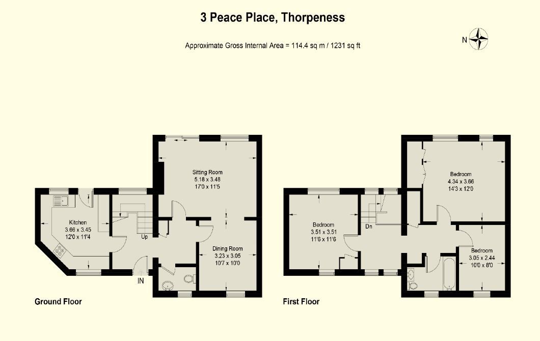 3 bed end terrace house for sale in Peace Place, Thorpeness, Leiston