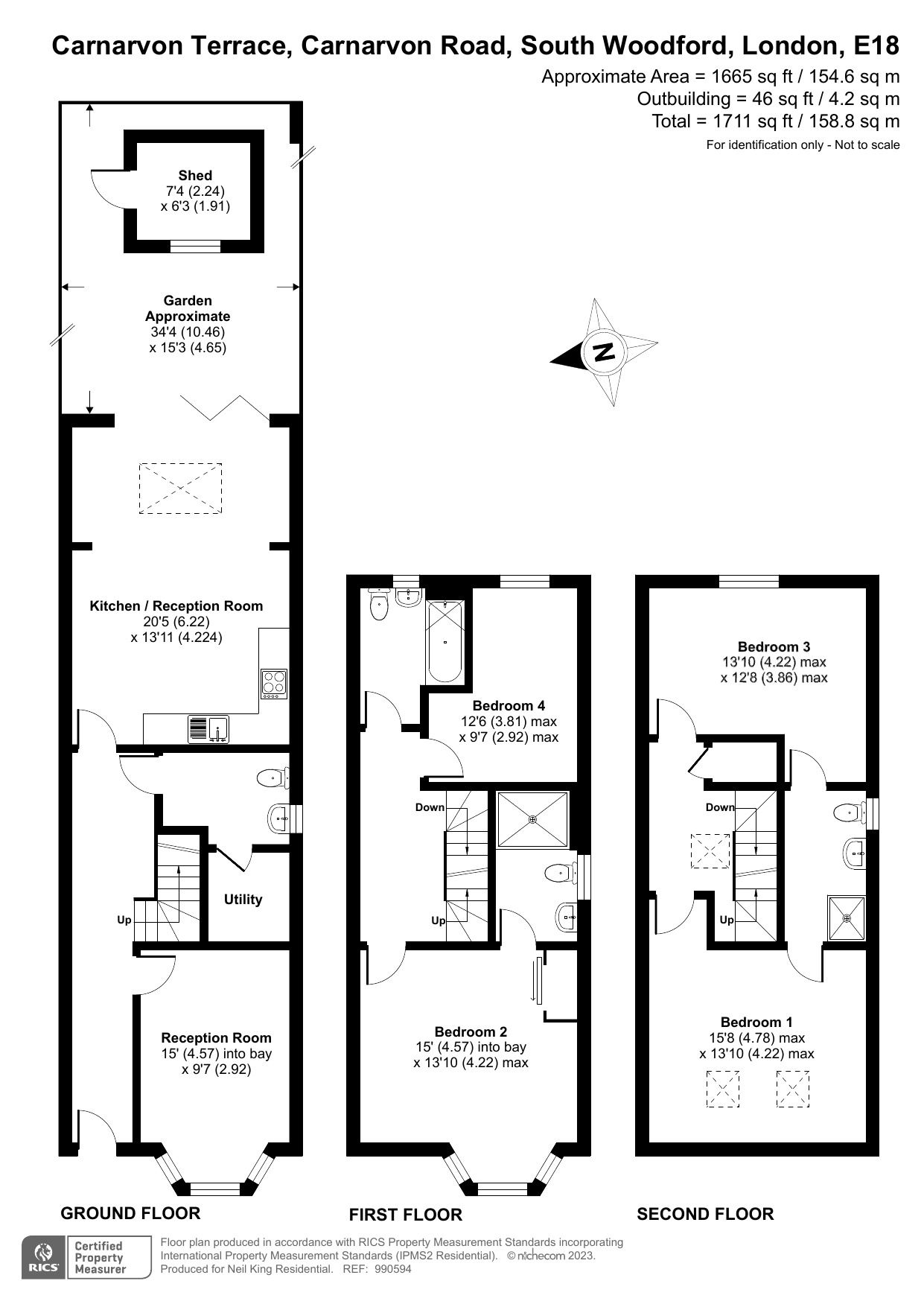 4 bed end terrace house for sale in Carnarvon Terrace, Carnarvon Road