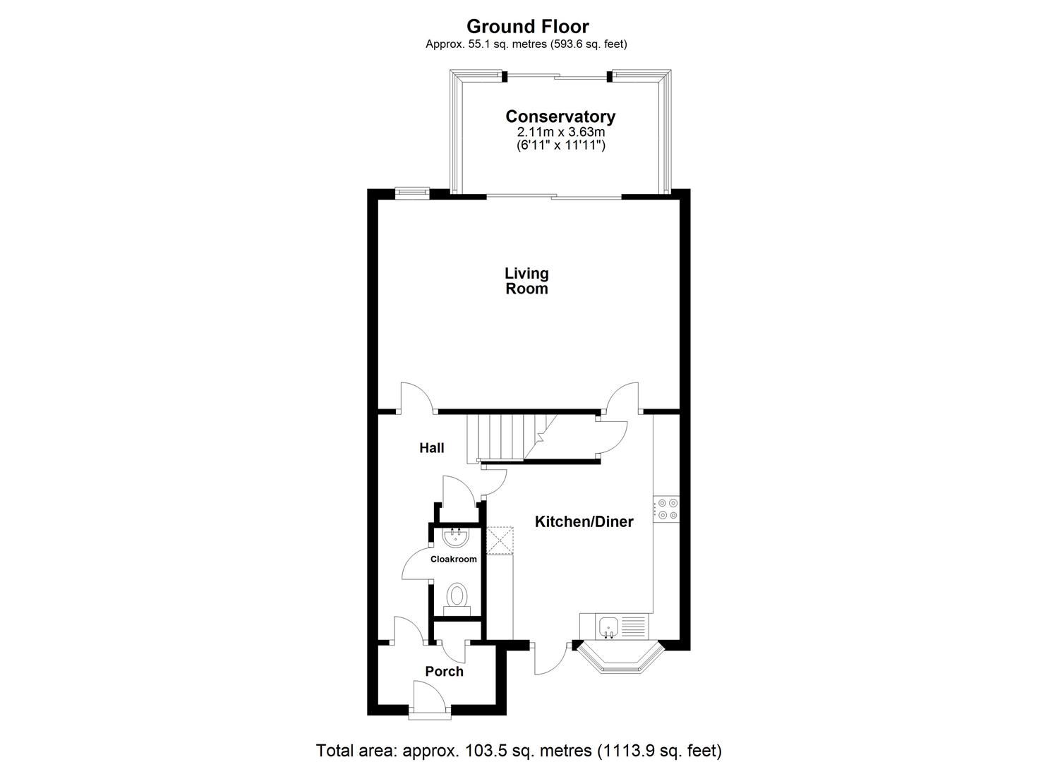 3 bed terraced house for sale in Walbrook Avenue, Springfield, Milton Keynes MK6 Zoopla