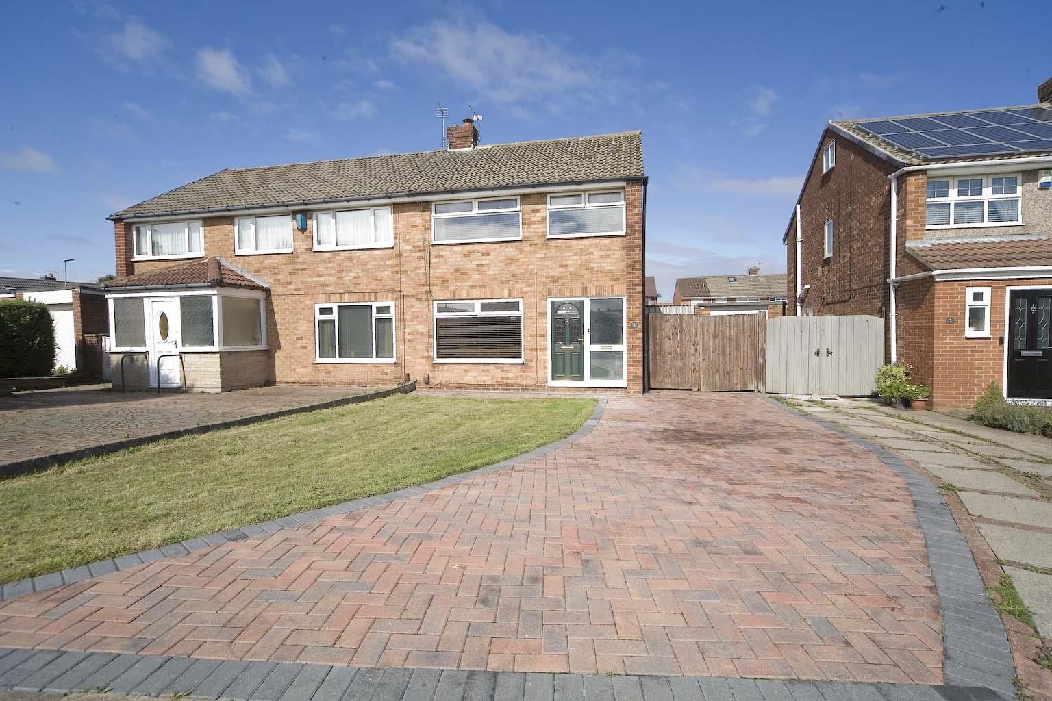3 bed semidetached house for sale in Stamford Walk, Hartlepool TS25
