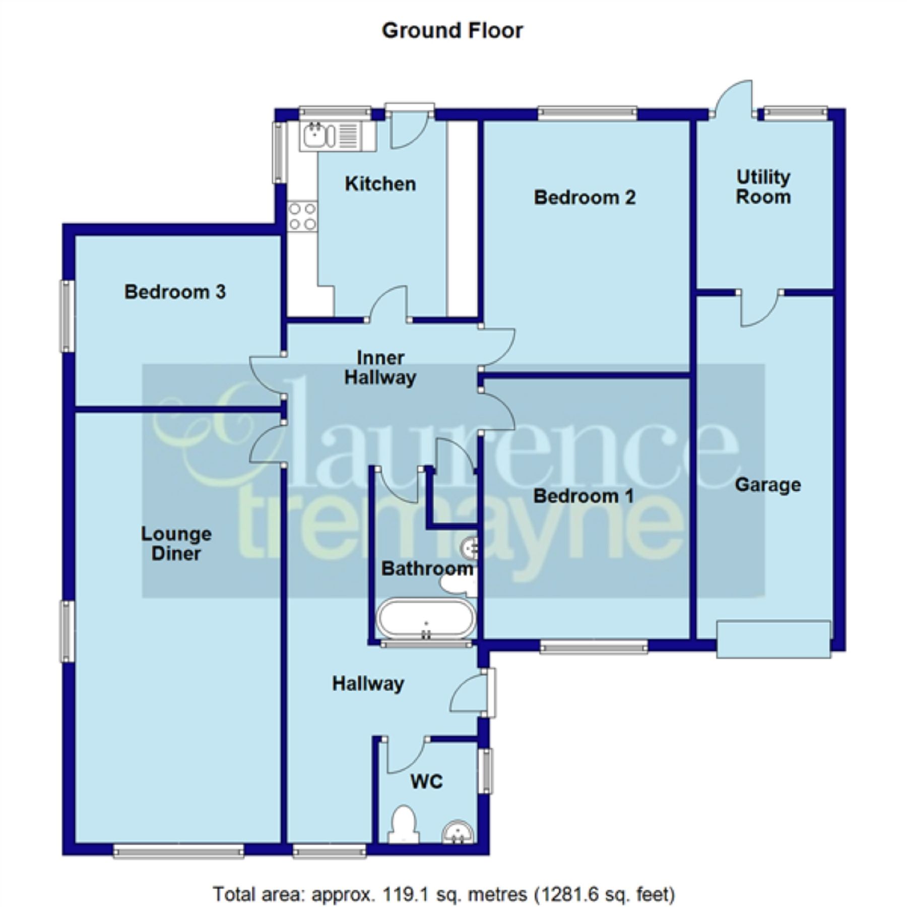 3 bed bungalow for sale in High Street, Ravensthorpe, Northamptonshire