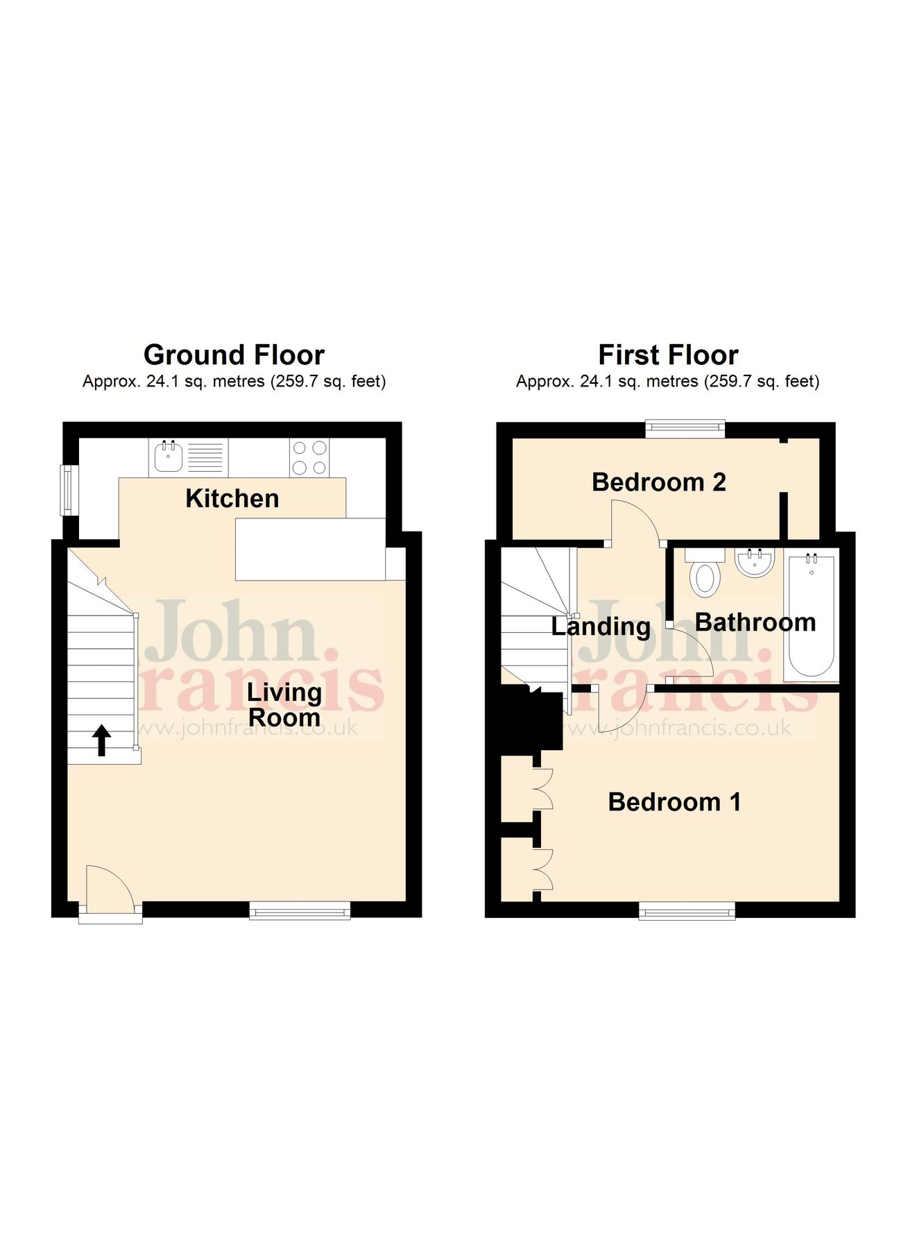 2 bed terraced house for sale in Trevaughan, Carmarthen