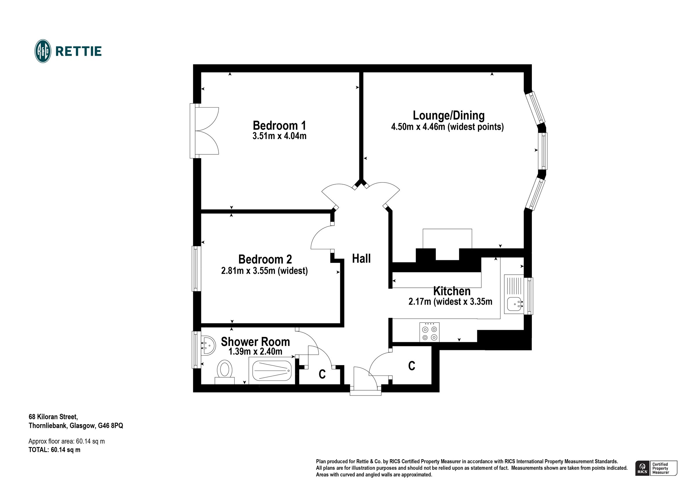 2 bed flat for sale in Kiloran Street, Thornliebank, Glasgow G46 Zoopla