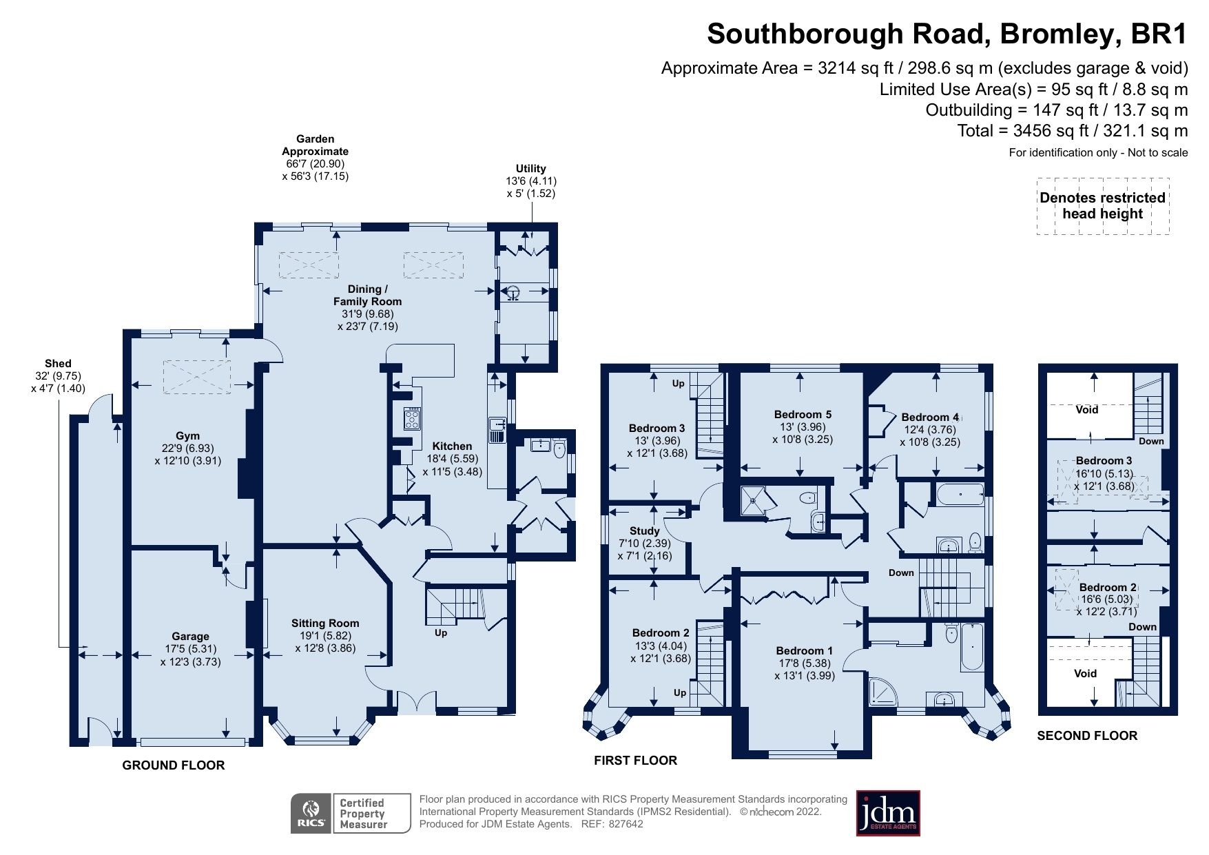 5 bed detached house for sale in Southborough Road, Bickley, Bromley