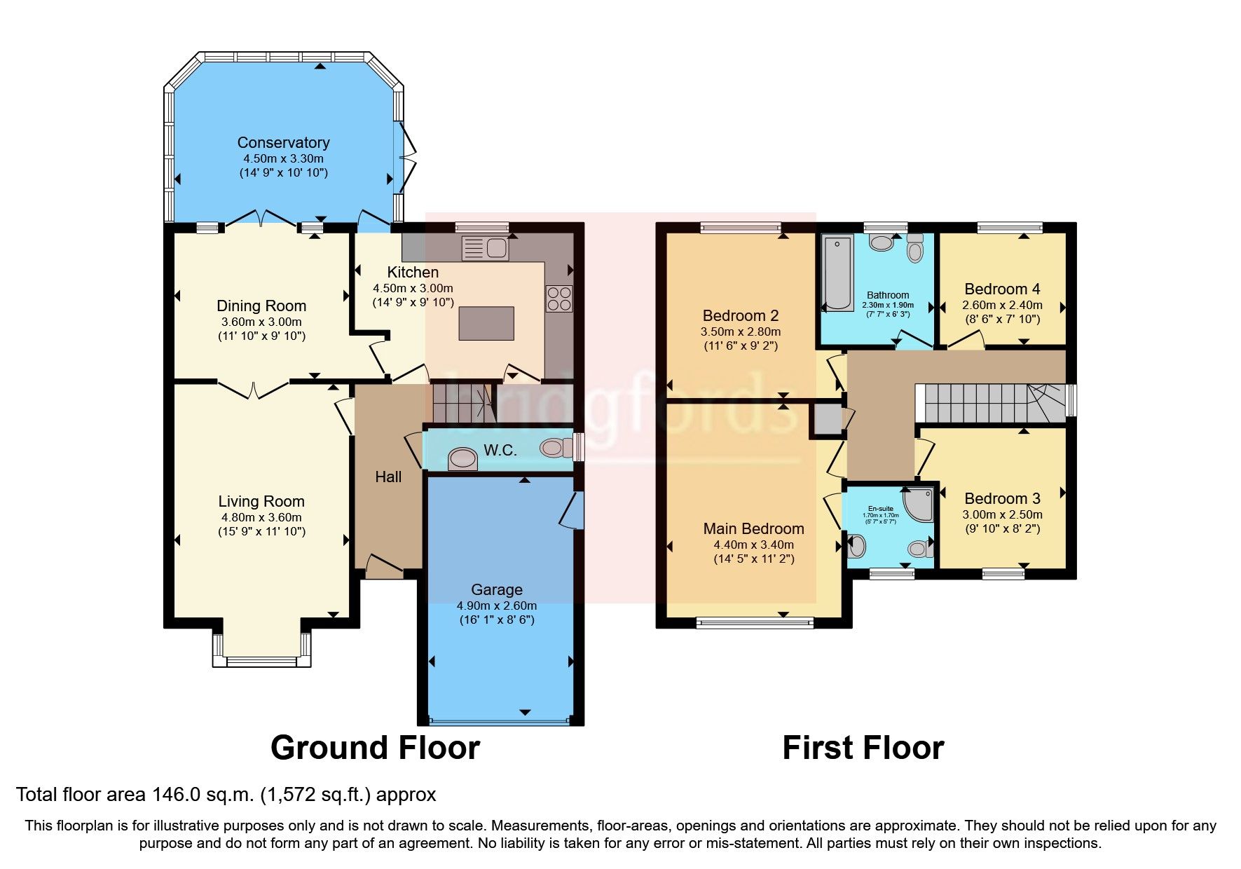 4 bed detached house for sale in Doeford Close, Culcheth, Warrington