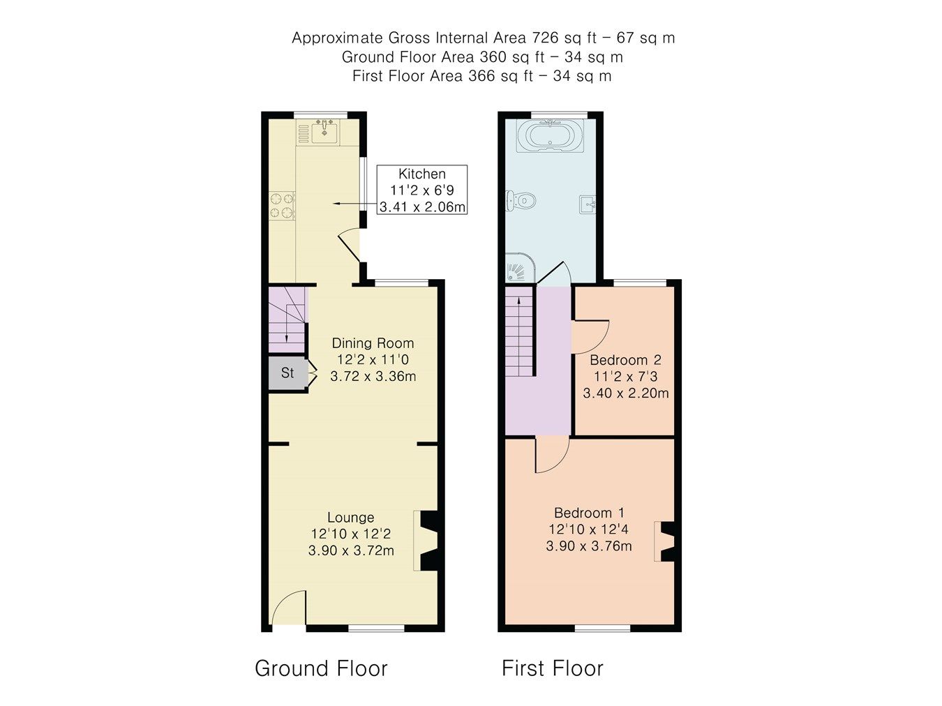 2 bed terraced house to rent in Lattimore Road, St Albans AL1 Zoopla