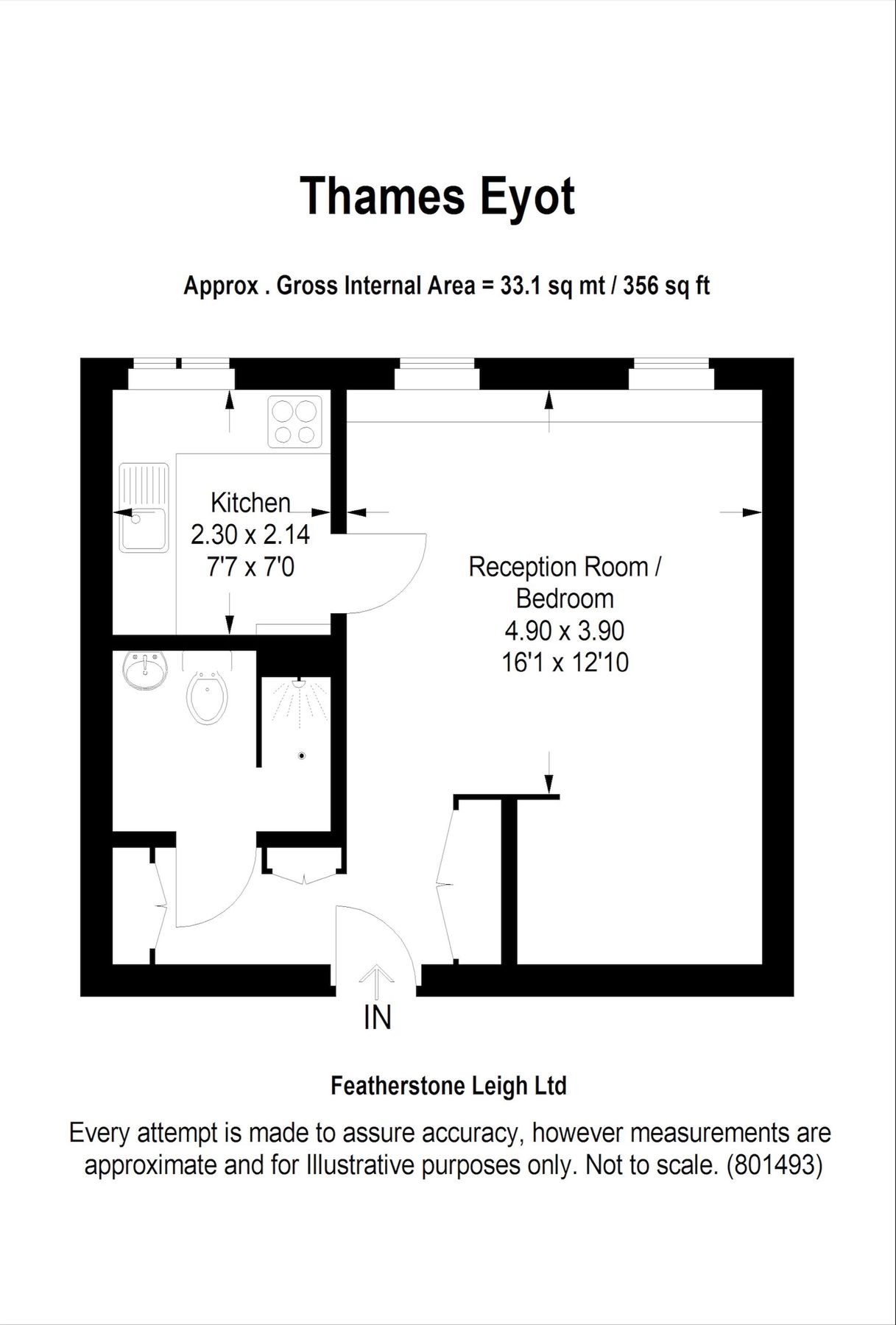 1 bed flat to rent in Thames Eyot, Cross Deep, Twickenham TW1 Zoopla