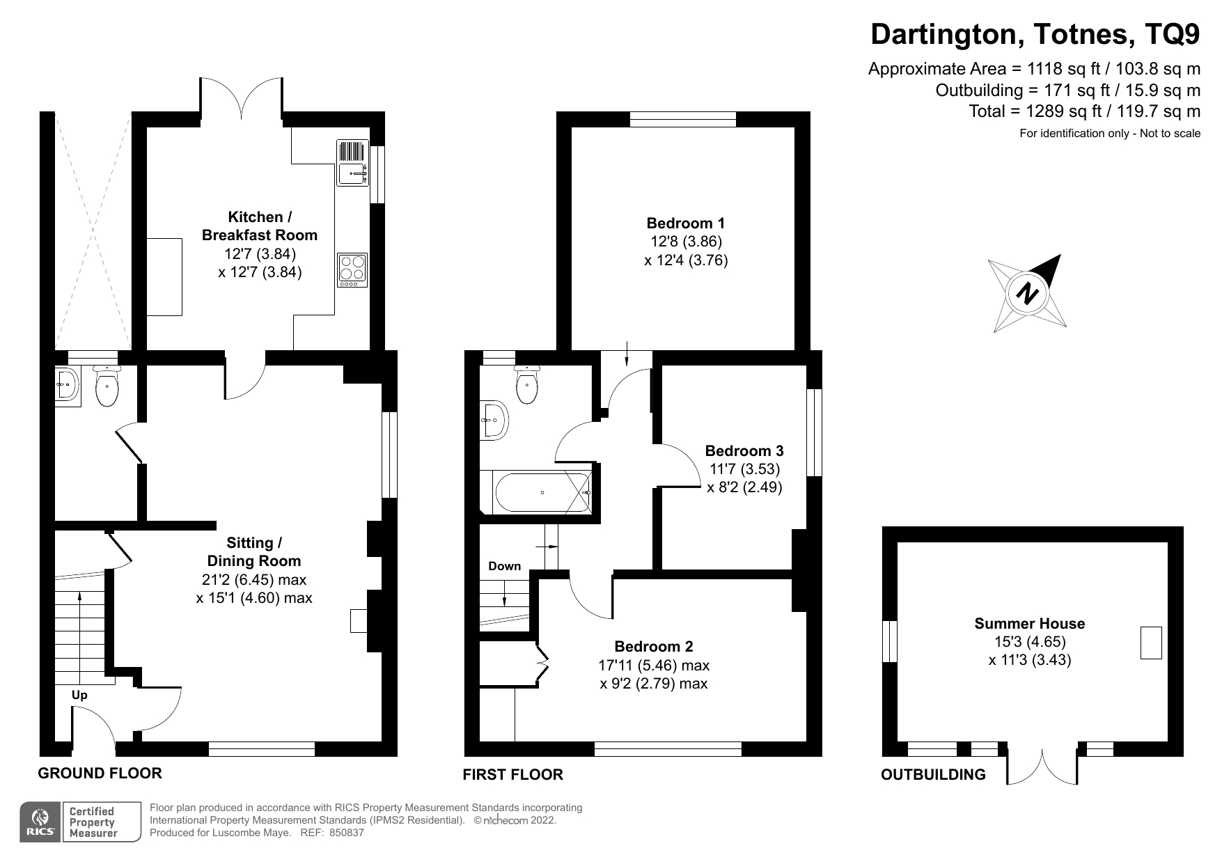 3 bed semidetached house for sale in Huxhams Cross, Dartington, Totnes
