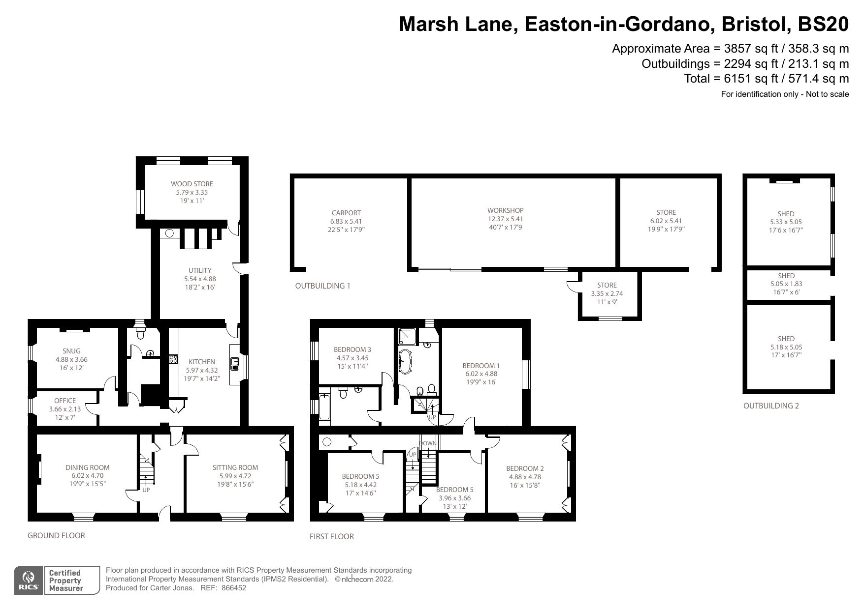 5 bed detached house to rent in Marsh Lane, EastonInGordano, Bristol