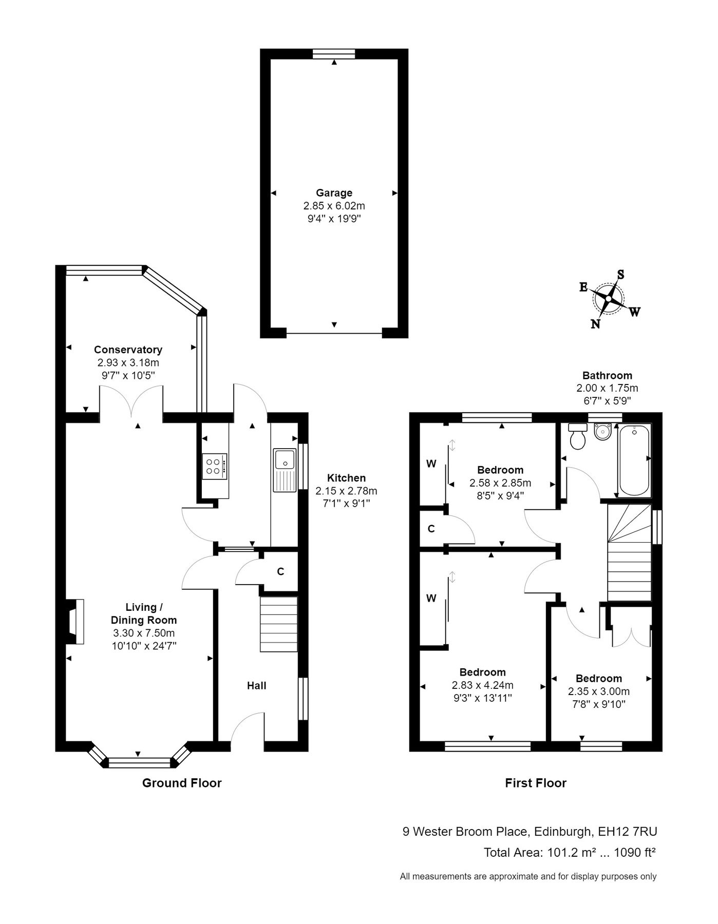 3 bed semidetached house for sale in 9 Wester Broom Place, Edinburgh