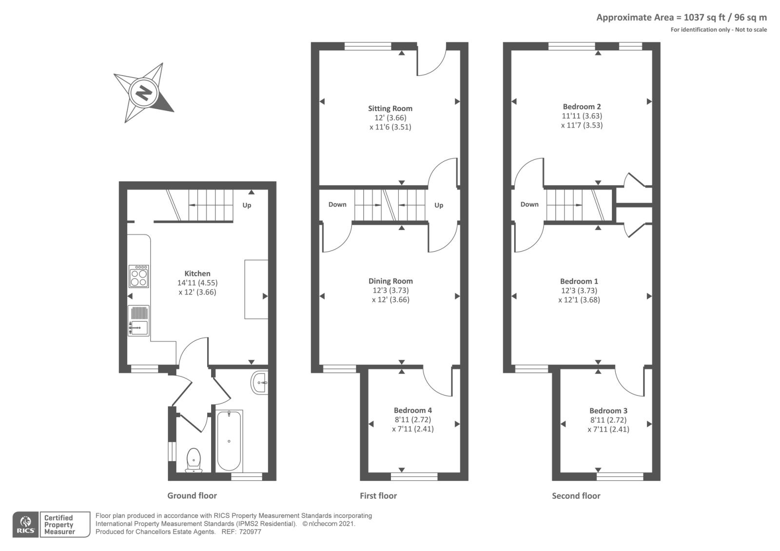 4 bed terraced house for sale in High Buckinghamshire HP11