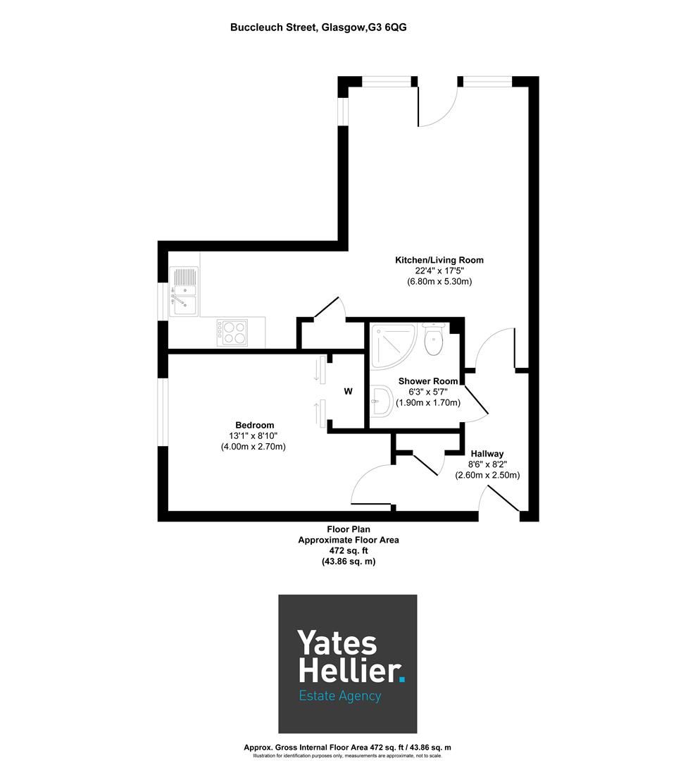 1 bed flat for sale in Buccleuch Street, Glasgow G3 Zoopla