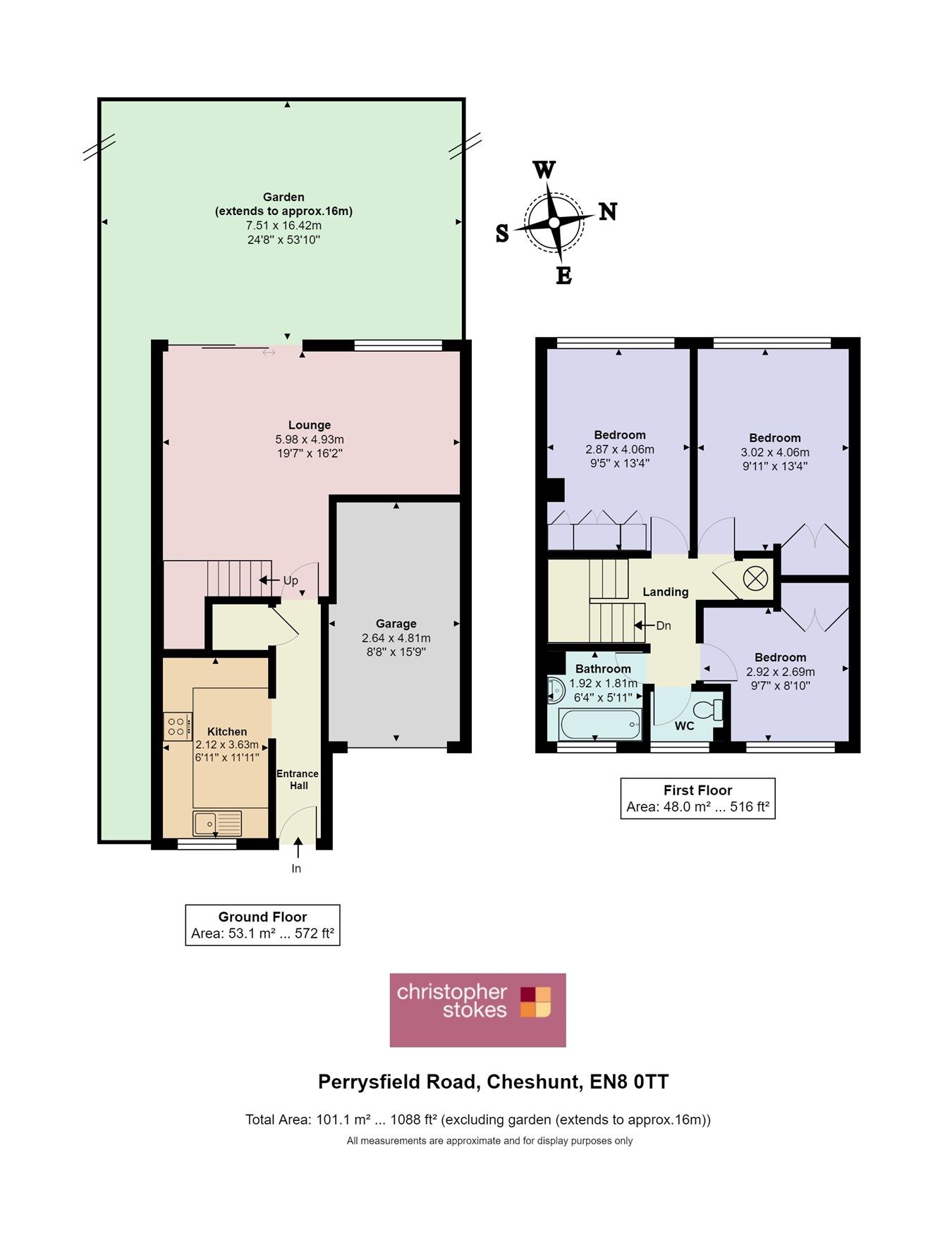 3 bed end terrace house for sale in Perrysfield Road, Cheshunt, Waltham